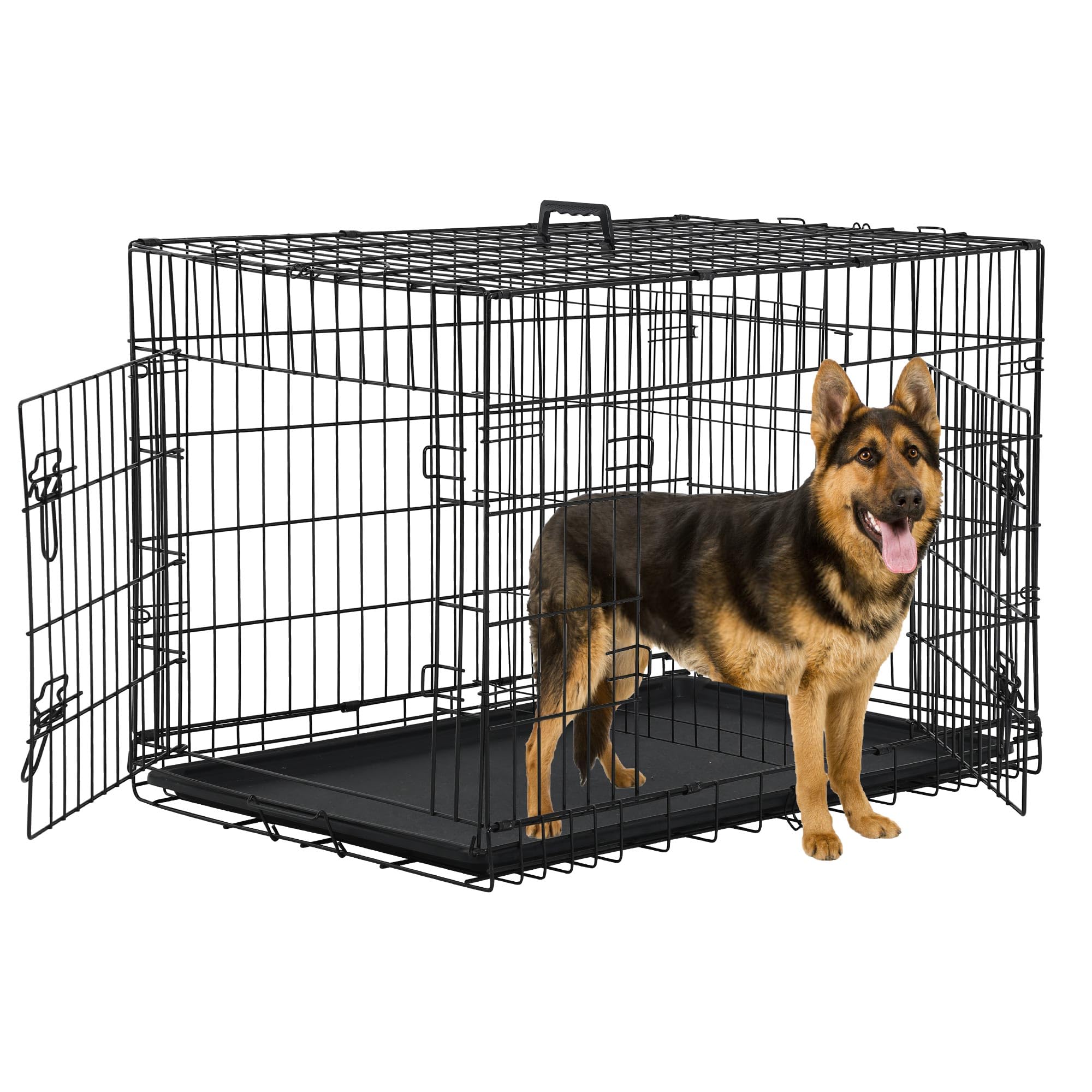 42-Inch Collapsible Metal Dog Crate