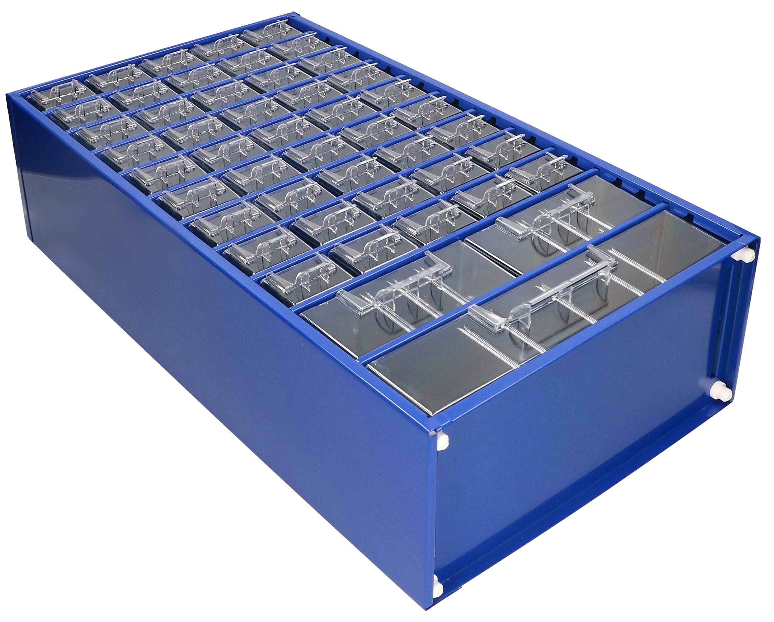 KOTARBAU® Caja de Almacenamiento, Organizador de Taller, 306 x 551 x 150 mm, Organizador de Piezas pequeñas, Metal, 48 cajones/compartimientos, Caja de clasificación, Caja de Herramientas, Tornillos