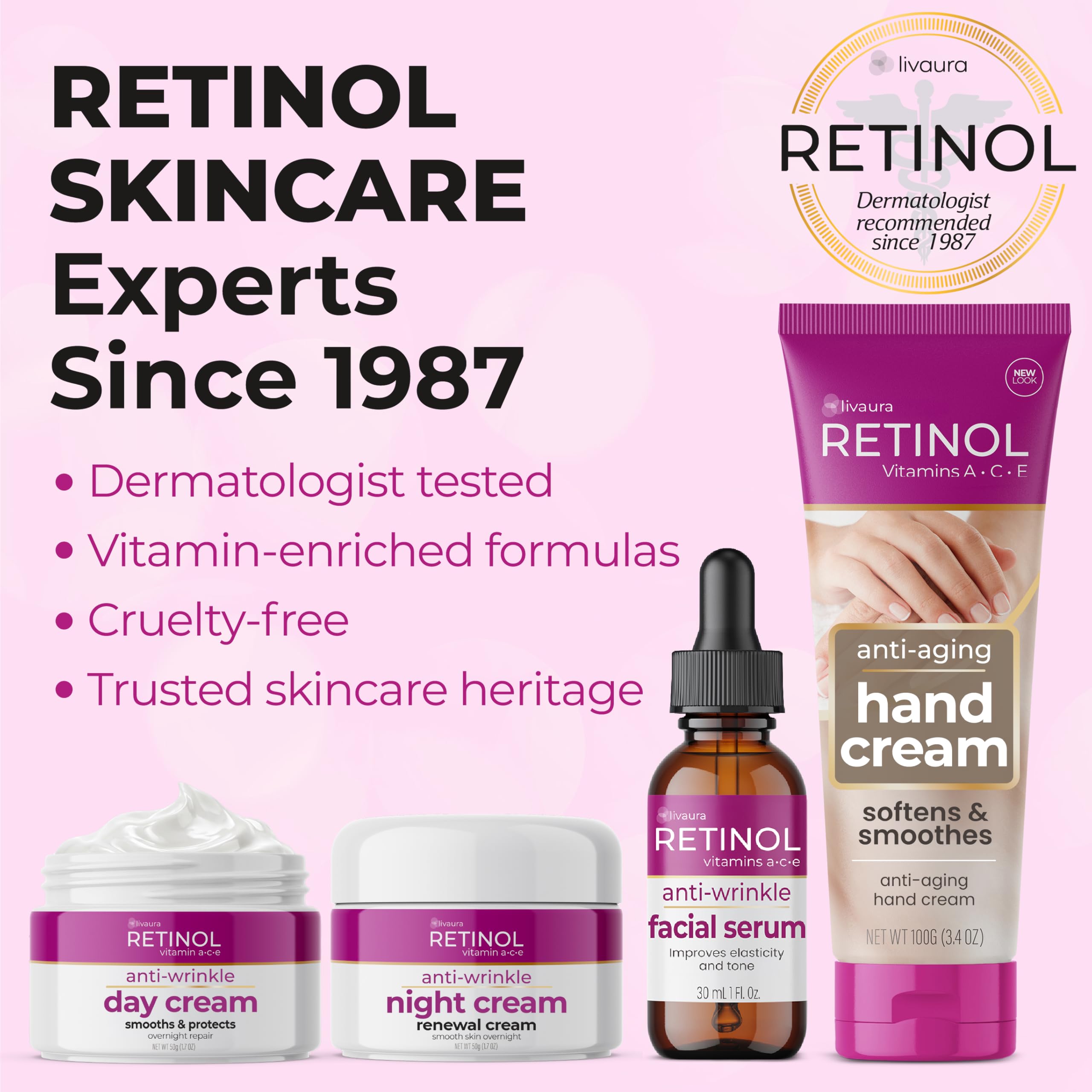 Retinol Livaura 6X Super Serum - Intensywna Formuła Przyspiesza Odnowę Skóry Podczas Snu - Celuje W Drobne Linie, Zmarszczki, Ciemne Plamy, Pory I Przebarwienia, Aby Przywrócić Piękną, Promienną Skórę