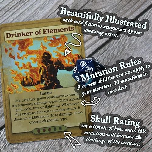 Miniatura 2 de Baraja de mutaciones monstruosidades mágicas