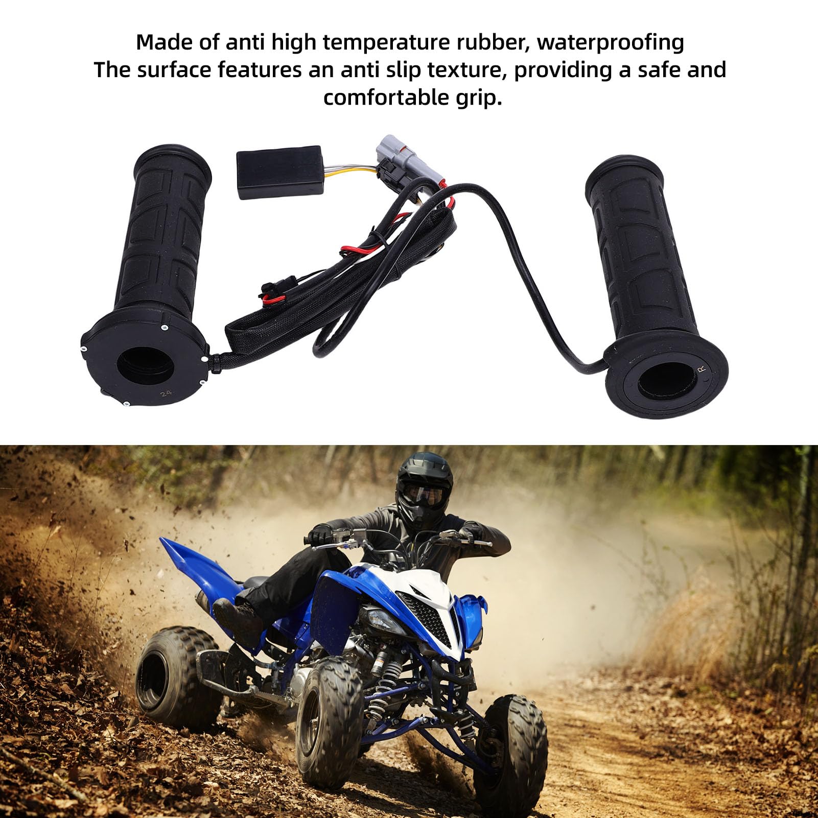 Impugnature per Manubrio Riscaldate ATV, Motocicletta Kimpex Nthreeauto, Impugnature Riscaldate Elettriche Anti -slitta