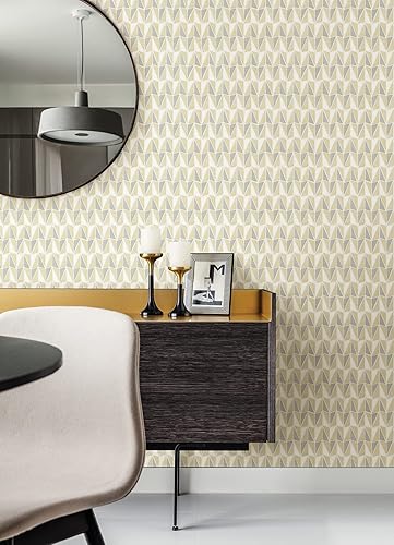 Miniatura 3 de Scott Living Papel tapiz autoadhesivo de Falkirk amarillo