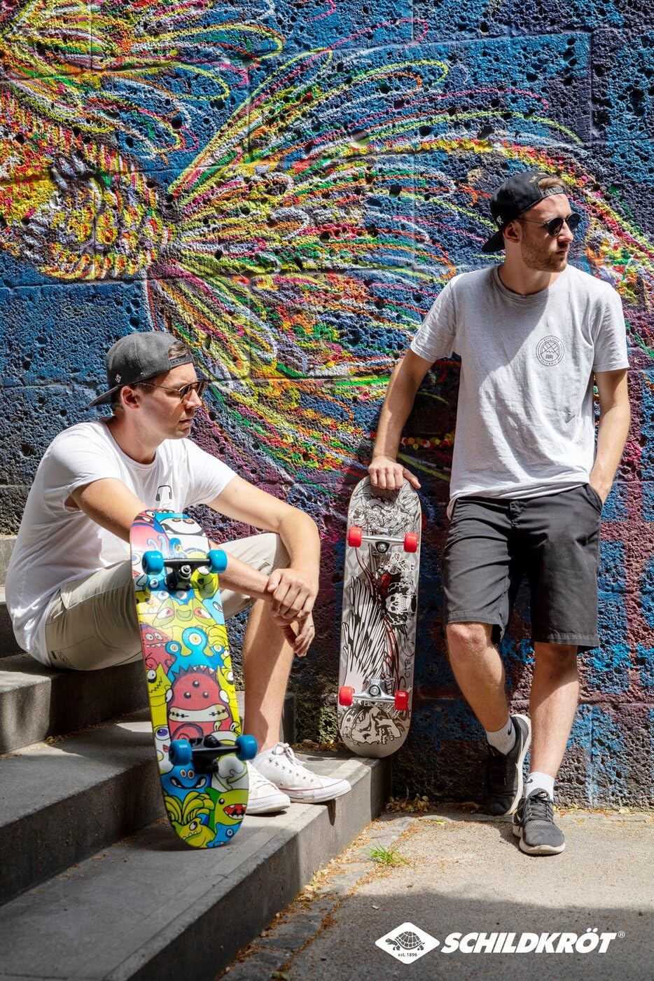 Schildkröt Skateboard Slider 31", Attrayante pour Le Loisirs, Concave avec Double Kick, Ruban Adhésif, Bois d'Érable à 9 Plis, Roulements à Boules ABEC7