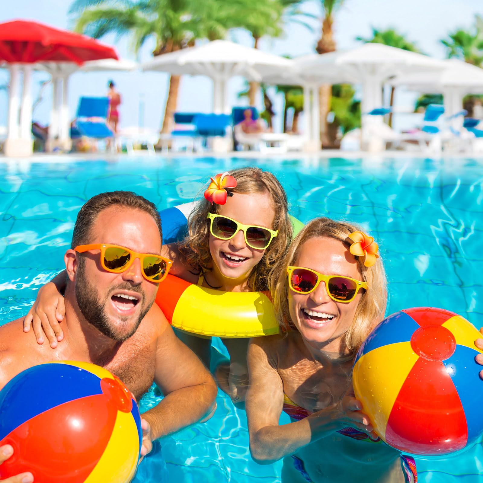 Morcheiong 10/20/40 pezzi occhiali da sole per feste al neon unisex stile retrò bomboniere compleanno spiaggia forniture per feste in piscina, 10 colori