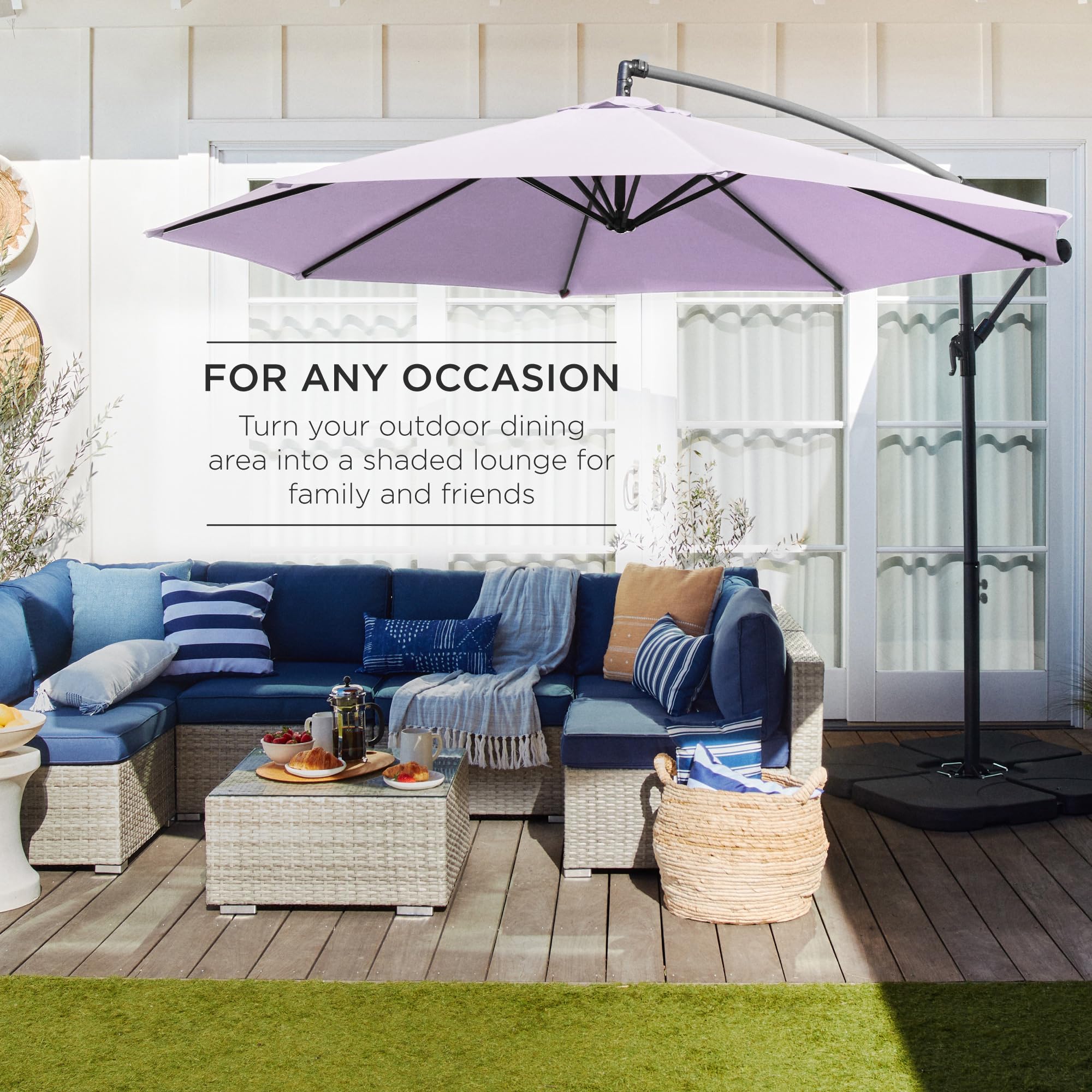 crank pagoda outdoor patio umbrellas Jardinico Sidepost Crank Lift Patio Umbrella JCP.301