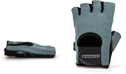Miniatura 5 de Contraband Black Label 5050 Mens Basic Leather Fingerless Weight Lifting Gloves - Durable Light - Medium Padded Split Leather Gym Gloves - Perfect