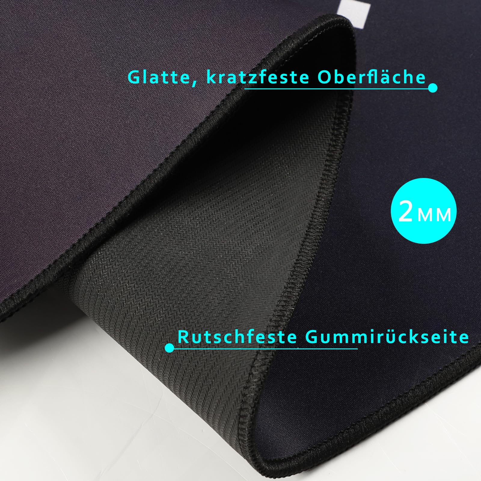 Capslpad Gaming Bodenschutzmatte 120x120cm rutschfest Teppich Bürostuhl Unterlage Schreibtischstuhl für Hartholzboden stuhlmatten Stuhlunterlage für Spielzimmer Home Office Laminat Fliesen