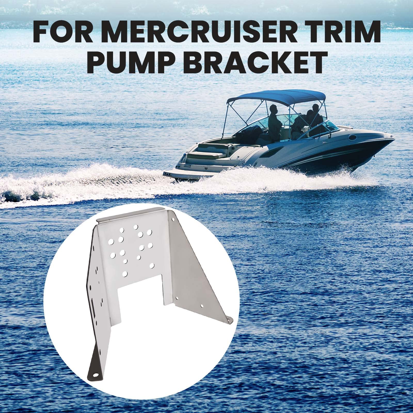 Snapklik.com : Trim Pump Bracket For MerCruiser Stainless Steel Bracket