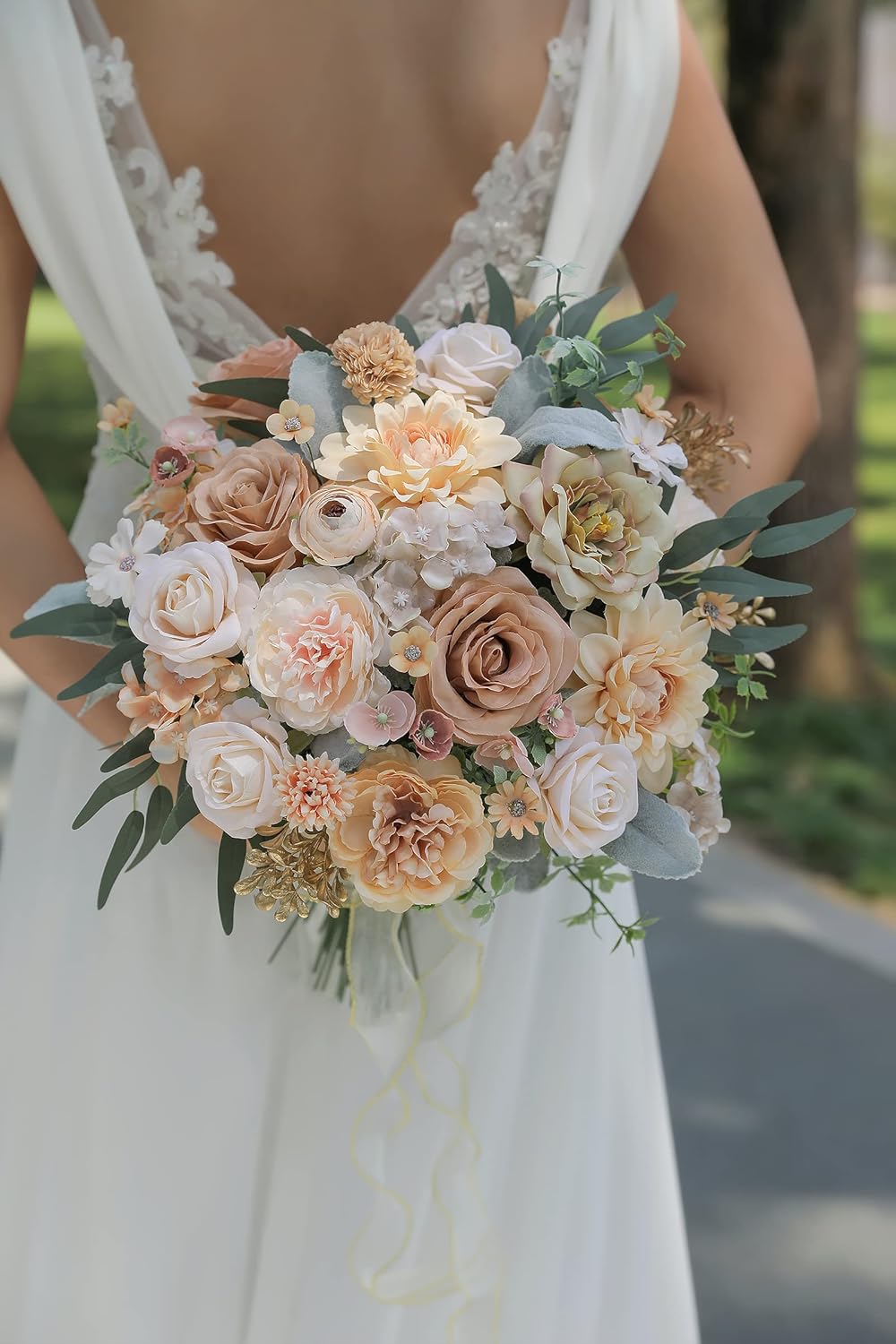 Serra Flora Artificial Flowers Combo Box Set Faux Flowers Bulk Flower Leaf with Stems for DIY Wedding Bouquets Centerpieces Baby Shower Party Home Decorations - Image 5