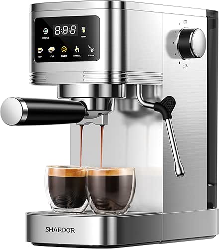 SHARDOR Espresso Machine 20 Bar, Professional Espresso Machine with Milk