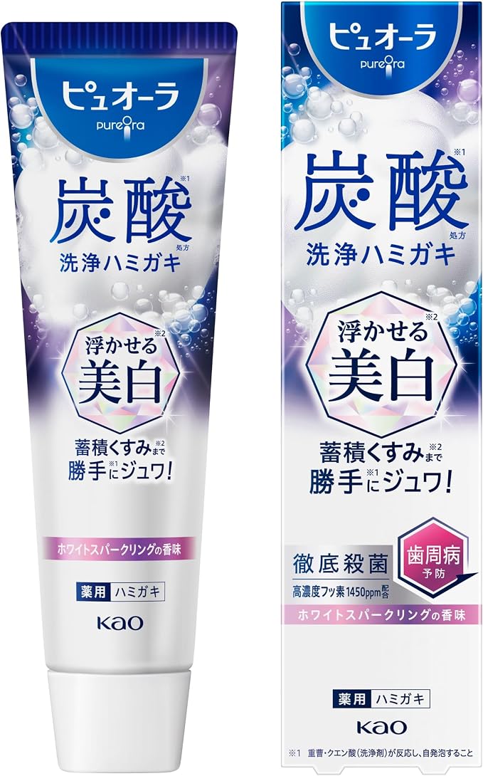 ピュオーラ 炭酸ハミガキ 浮かせる美白 95gの商品画像