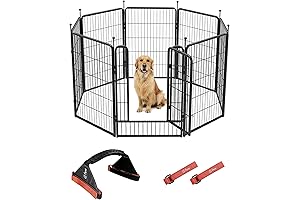 FXW Dog Playpen, 8/16/24/32 Panel Expandable Playpen, 40" H, for Indoor & Outdoor