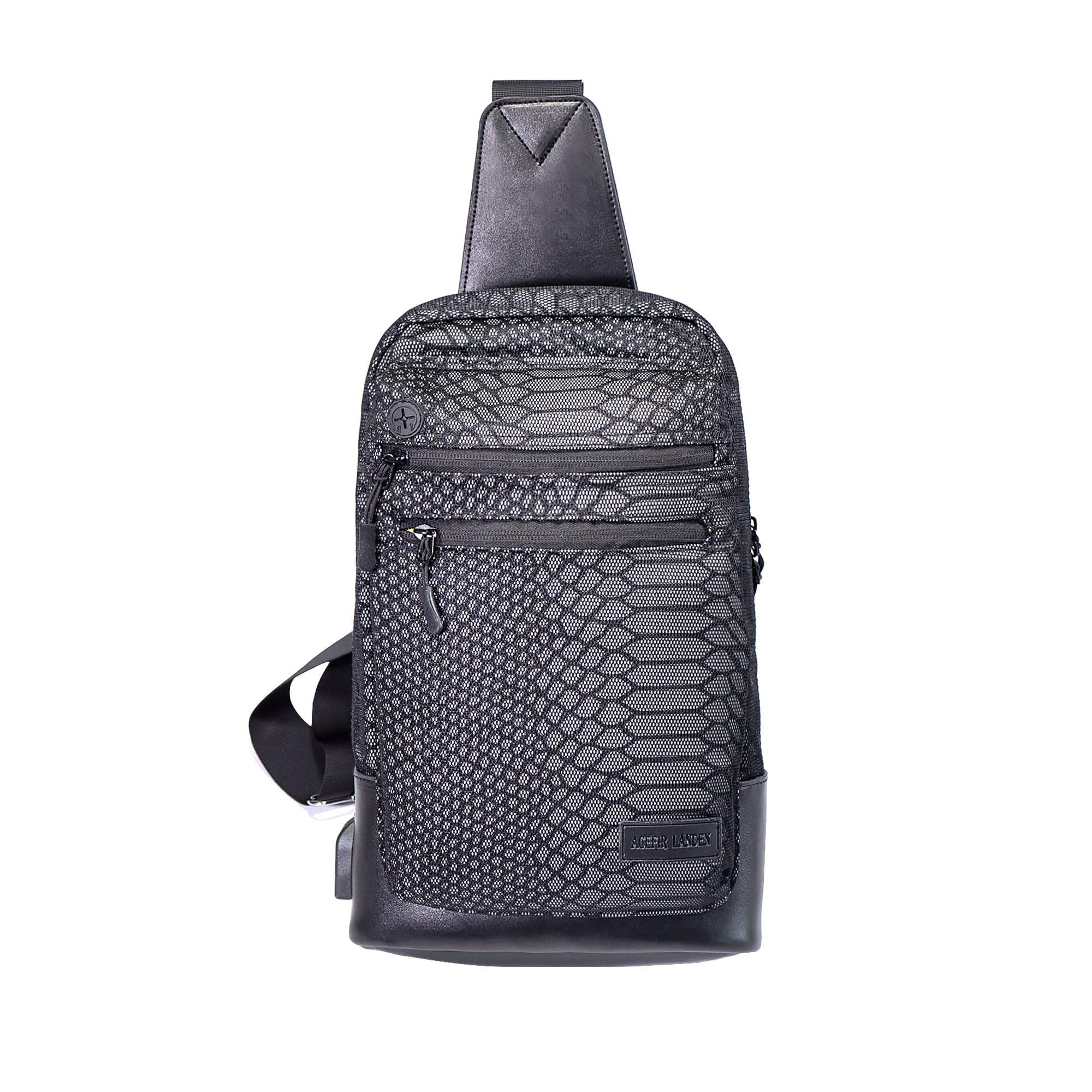 Full Reflective Waist Bag, Multifunctional Crossbody Sling Bag,Cycling Bag with Shoulder Strap