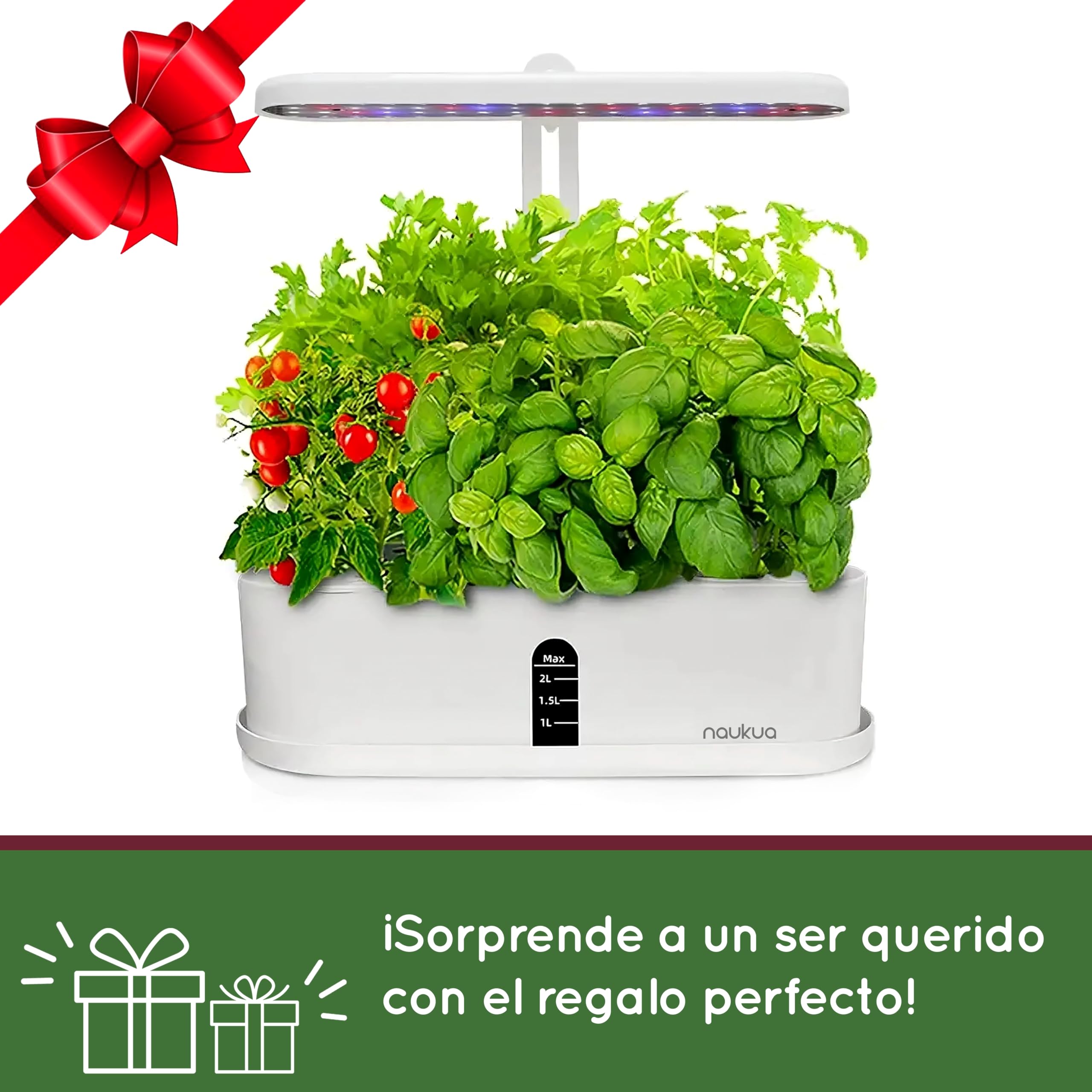 Huerto Urbano Inteligente - Sistema de Cultivo Hidropónico - Kit de Cultivo Smart Garden con Iluminación LED Temporizador automático
