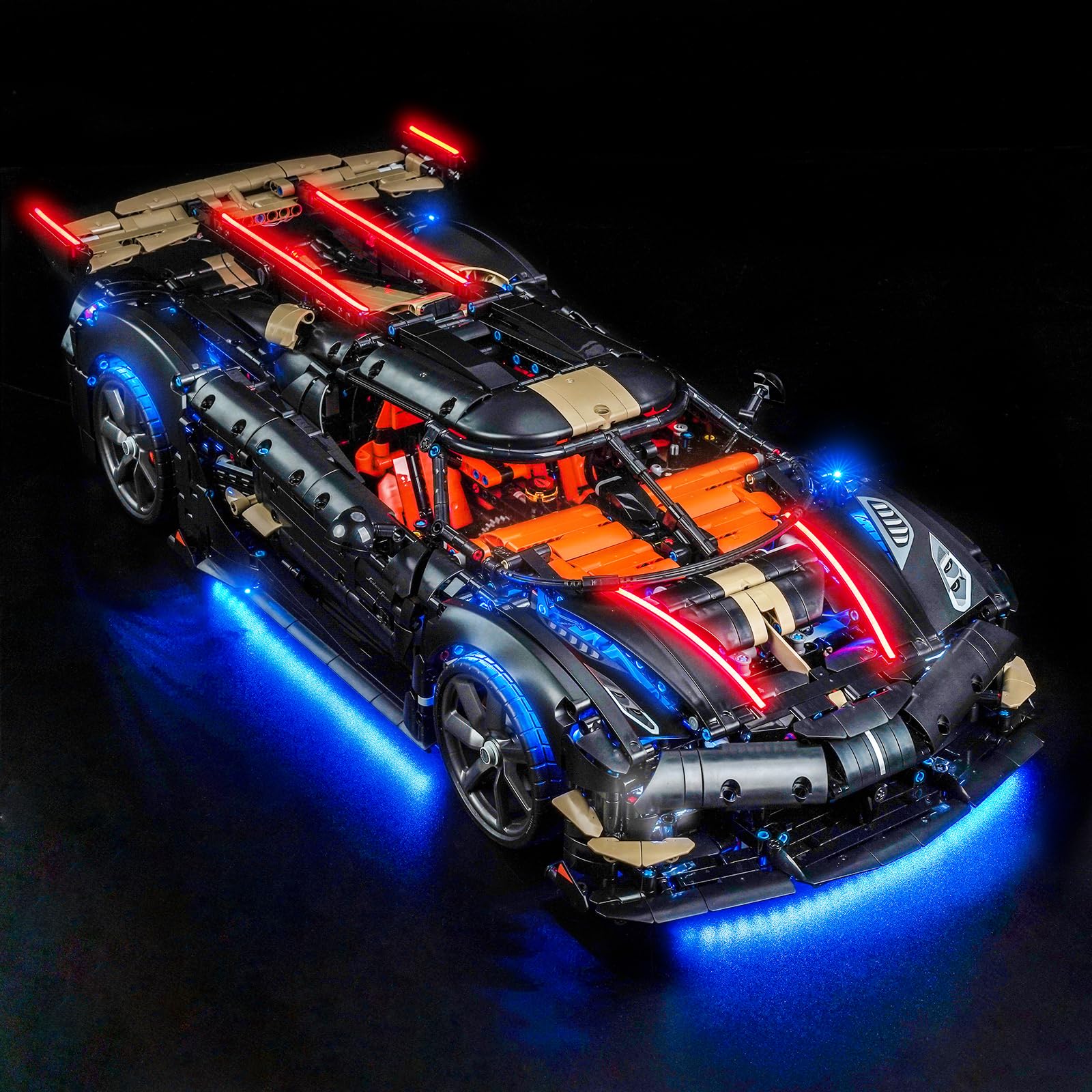 Touch Dimmer Light kit Compatible with Lego Koenigsegg Sadair's Spear Megacar 42232 - Not…