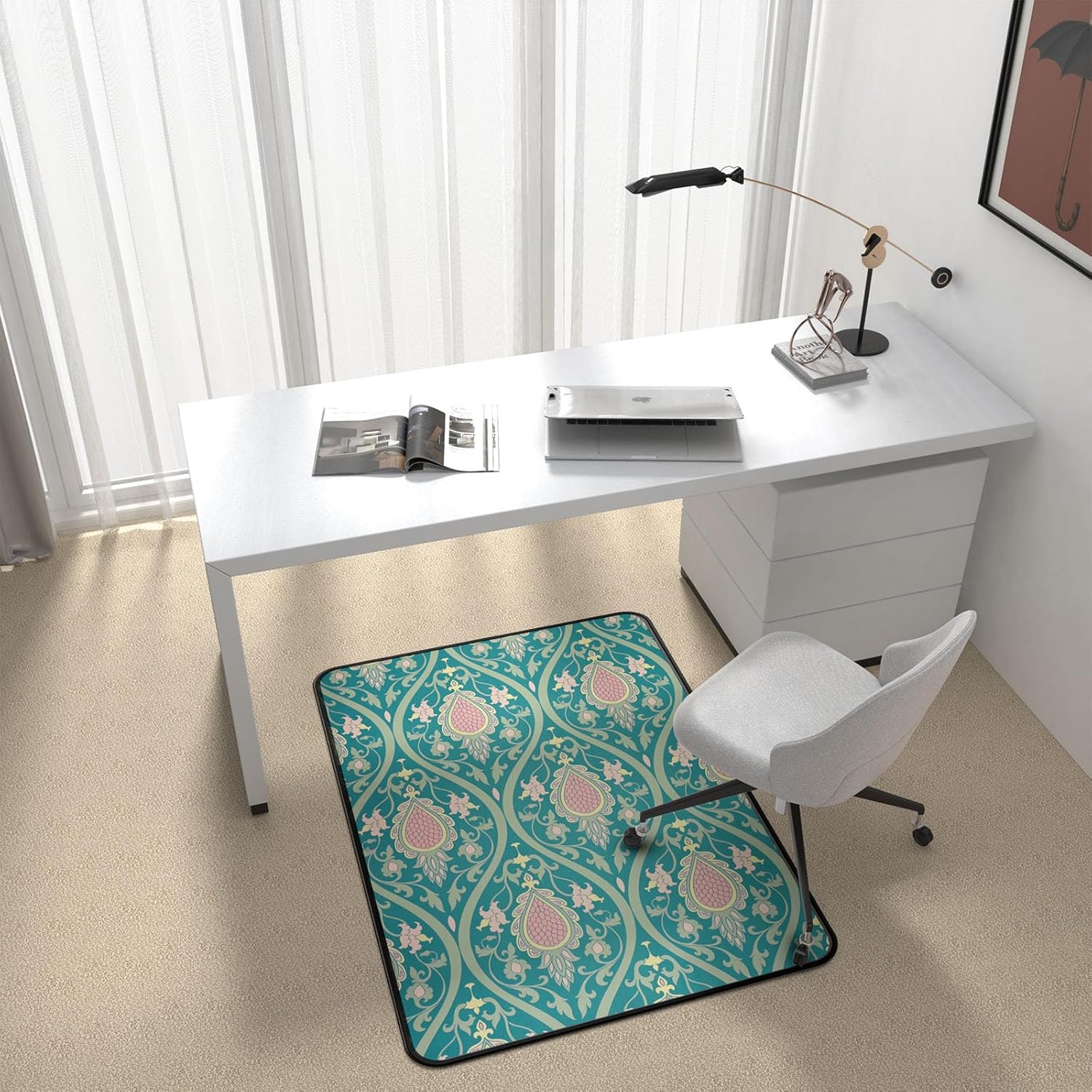 Mapuon Heavy Duty Desk Chair Mat for Carpet & Hardwood