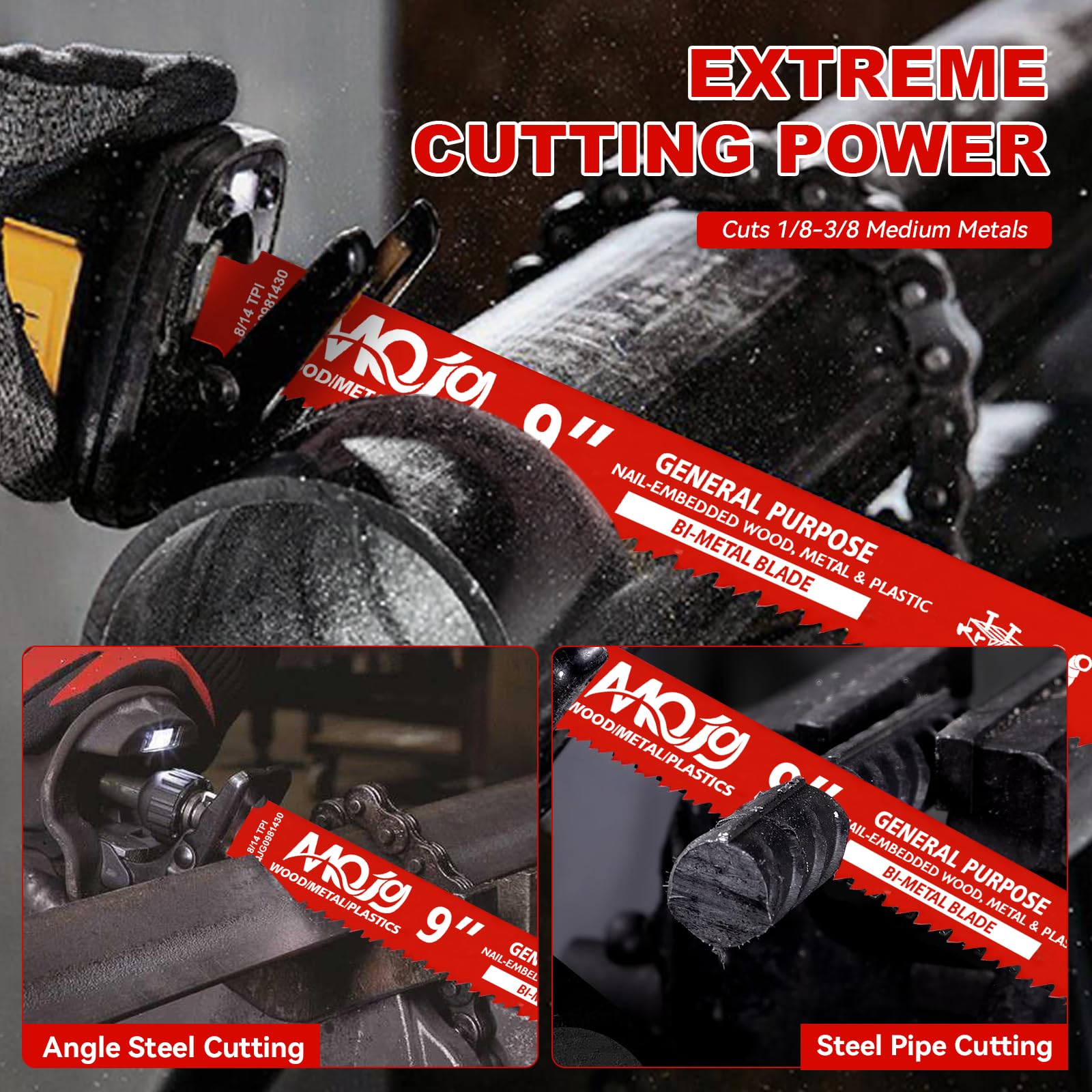 30 Reciprocating Saw Blades - Multi-Material Cuts -4