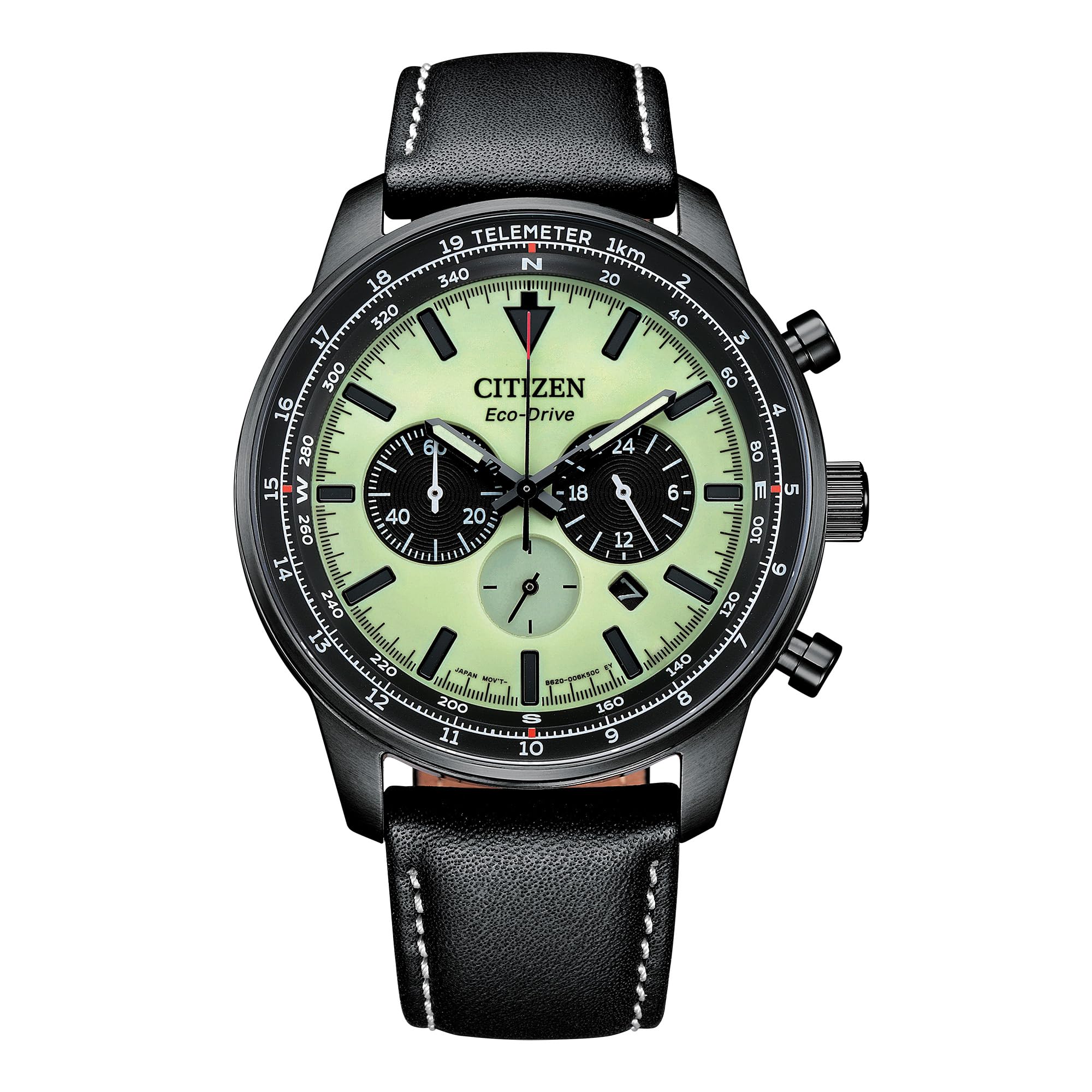 chi　805050 Citzen Men's Eco-Drive Weekender Sport Casual, Black Stainless