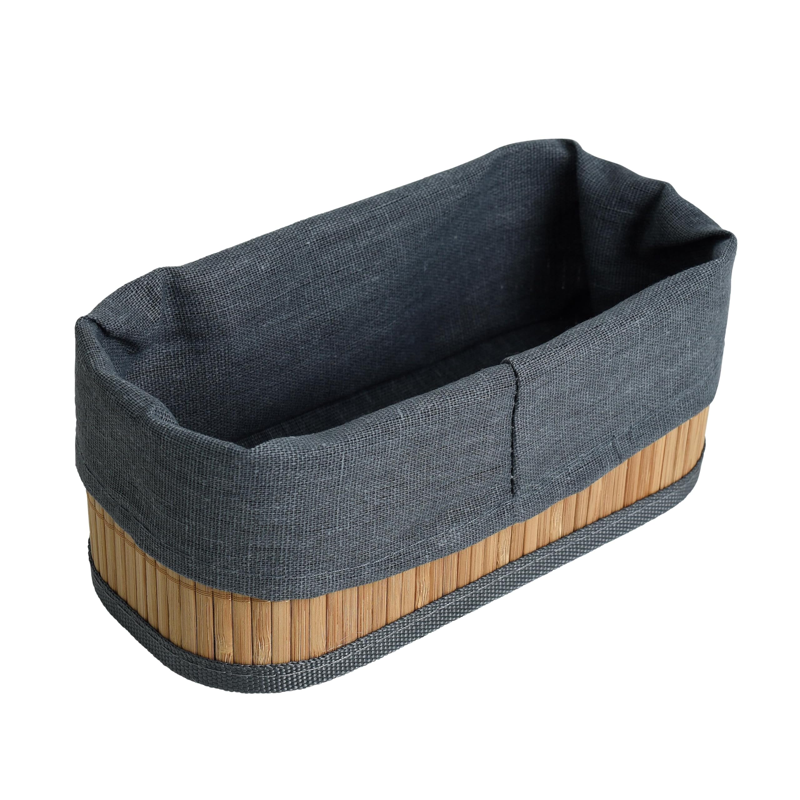 ESTEXO Bambuskorb Aufbewahrungsbox 4er Set mit je 3 Größen Aufbewahrungskorb Organizer