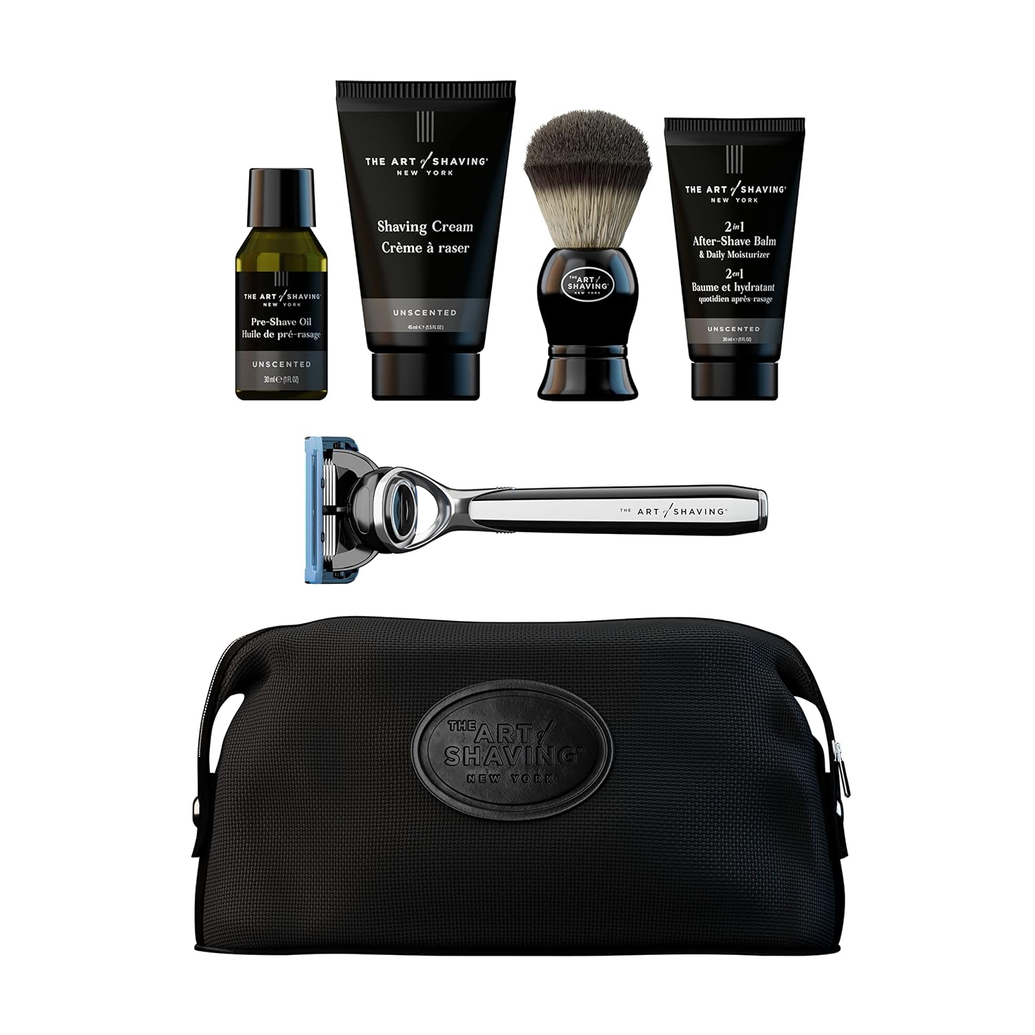 Amazon.com: The Art of Shaving Unscented Travel Kit - Men's Razor with ...