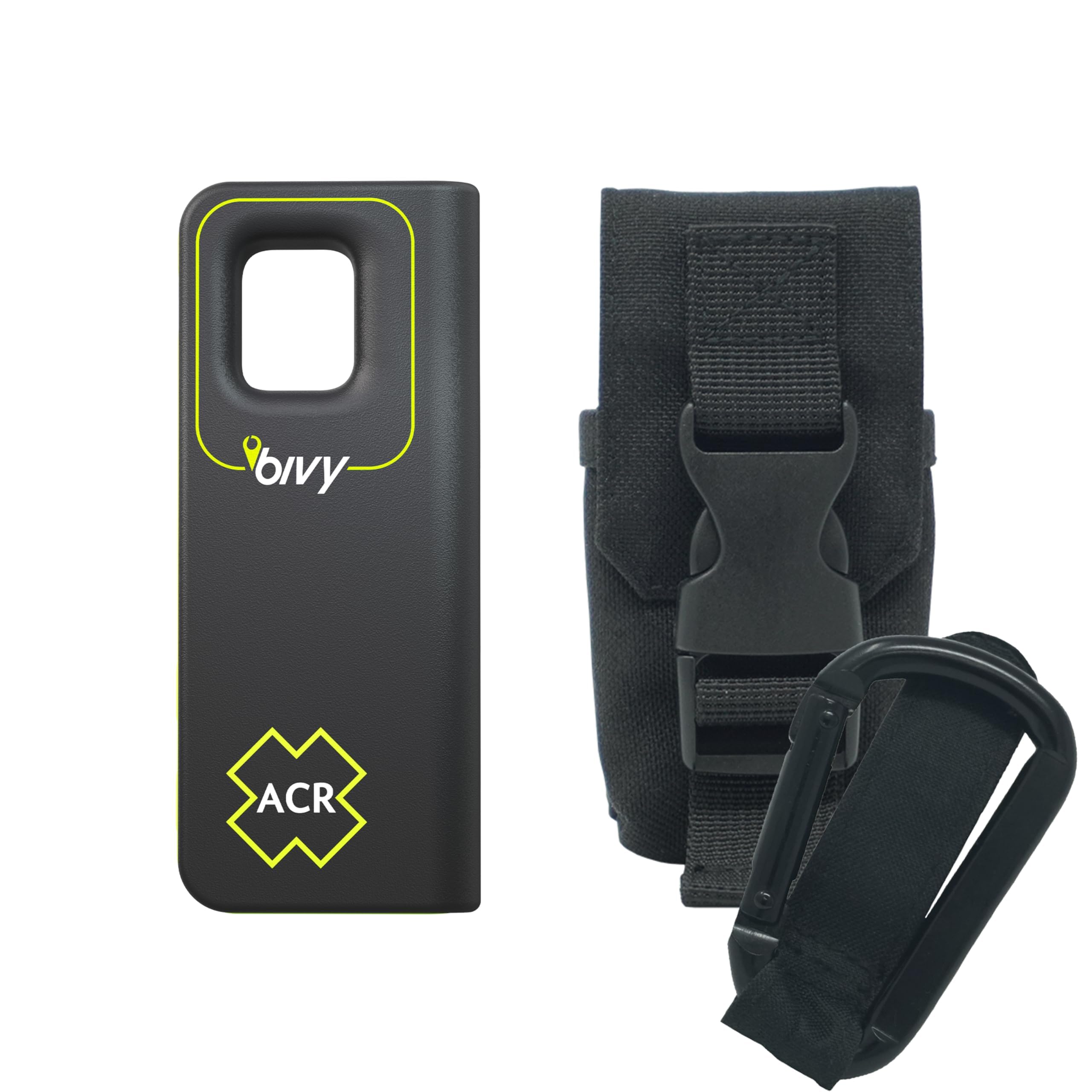 NEW ACR Bivy Stick 2-Way Satellite Communicator with Carrying Case and Carabiner Bundle