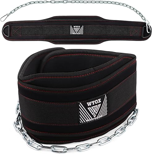 WYOX Cinturón de inmersión para levantamiento de pesas, cinturón de dominadas para hombres y mujeres, cinturón de gimnasio para levantamiento de