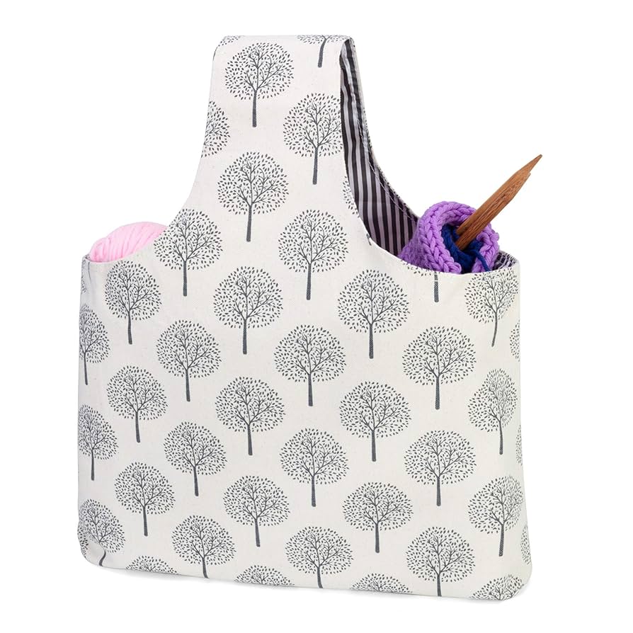 Amazon.com: Teamoy Knitting Tote Bag, Travel Project Wrist
