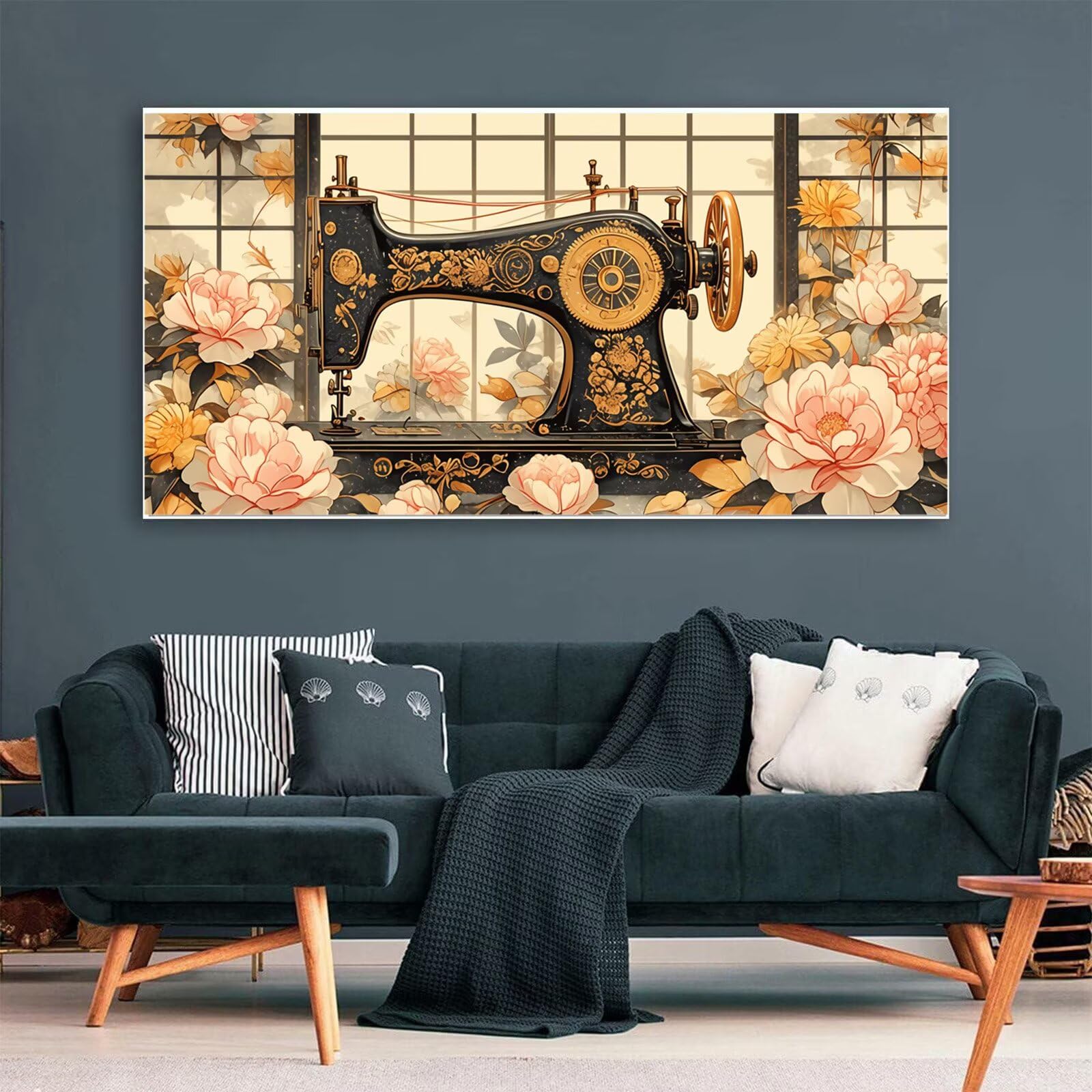 Maszyna do szycia diamentowe malowanie dla dorosłych piwonia diamentowe malowanie 90 x 180 cm, 5D DIY diamentowe malowanie dla dorosłych, kryształowy kryształ górski malarstwo według numerów zestaw do