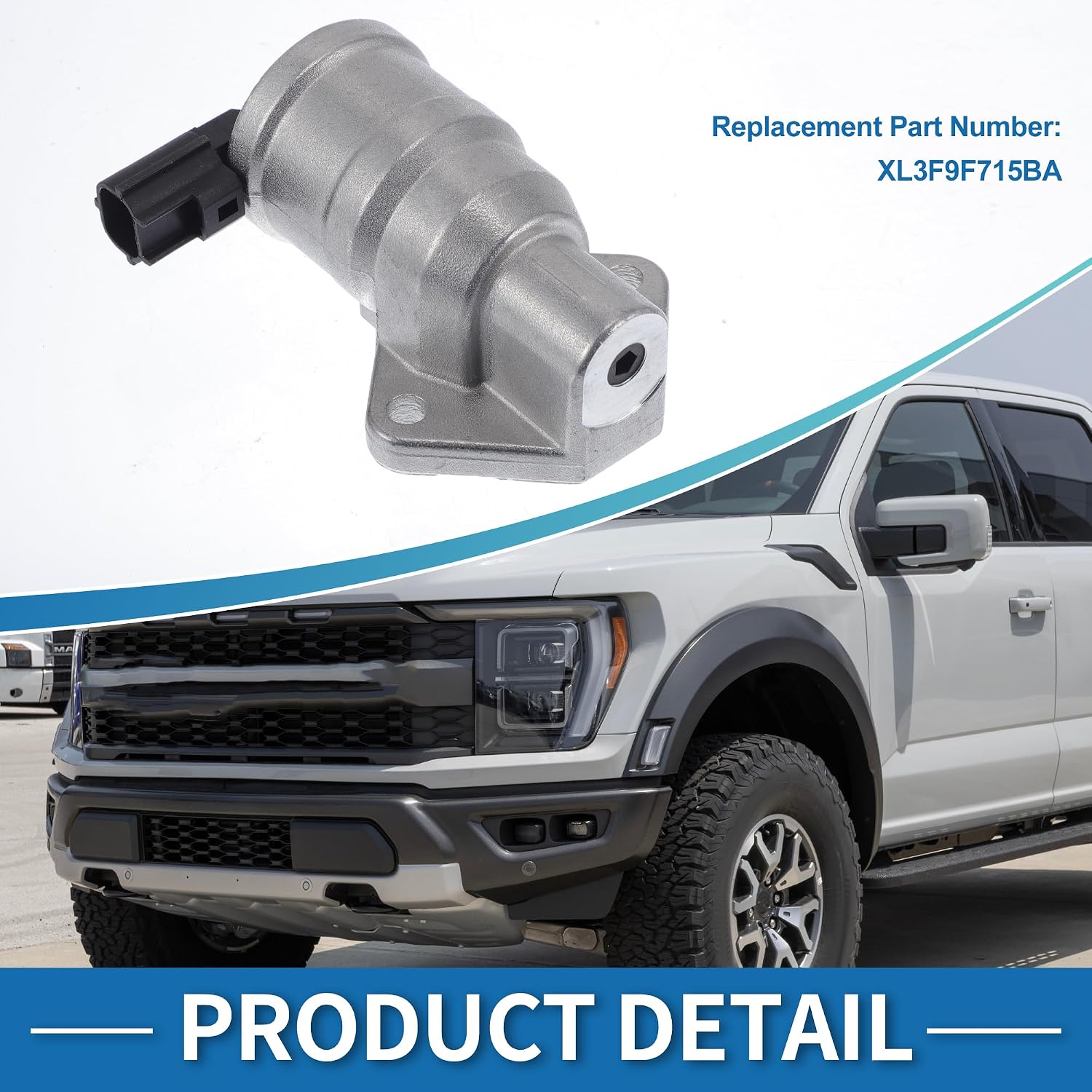 Car Idle Air Control Valve for Ford F-150 1999-2001 Replace No.XL3F9F715BA IACV Idle Motor Idle Air Control Valve for Stable Engine Operation