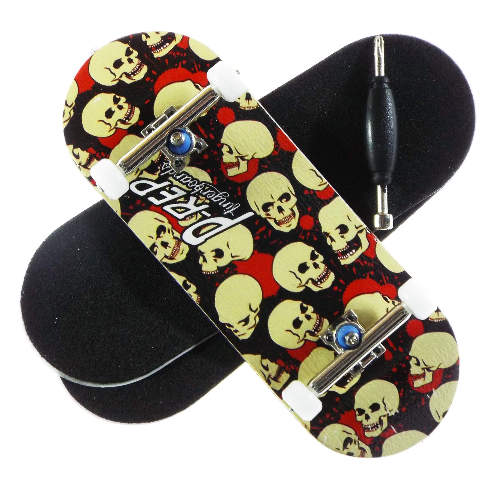 P-REPSkull Solid Performance Complete Wooden Fingerboard (Chromite,34mm x 97mm)
