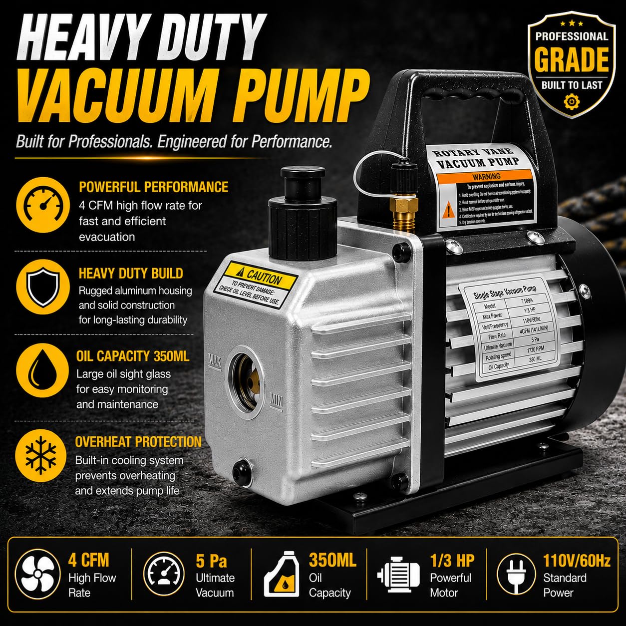 Amazon.co.jp: XtremepowerUS 4 CFM HVAC 真空ポンプキット R134a R22