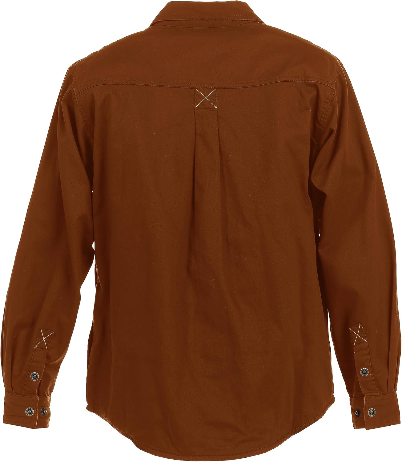 Gioberti Men's 100% Cotton Brushed and Soft Twill Shirt Jacket with Flannel Lining - Image 5