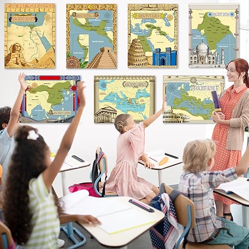 Miniatura 6 de Póster de civilizaciones antiguas para aprendizaje en el aula de estudios sociales - Decoración educativa para escuela primaria, media y secundaria