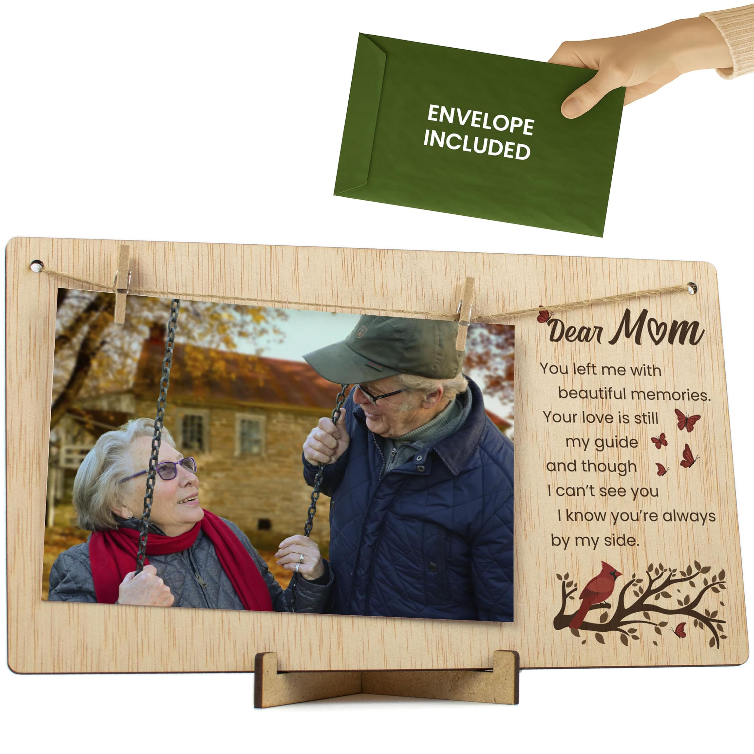 CONTRAXT Memorial Picture Frame for Mom, Sympathy Gifts for Loss of Mother, Bereavement and Remembrance Gift, Sentimental 4x6 Photo Frame, In Memory of Mom — image 1