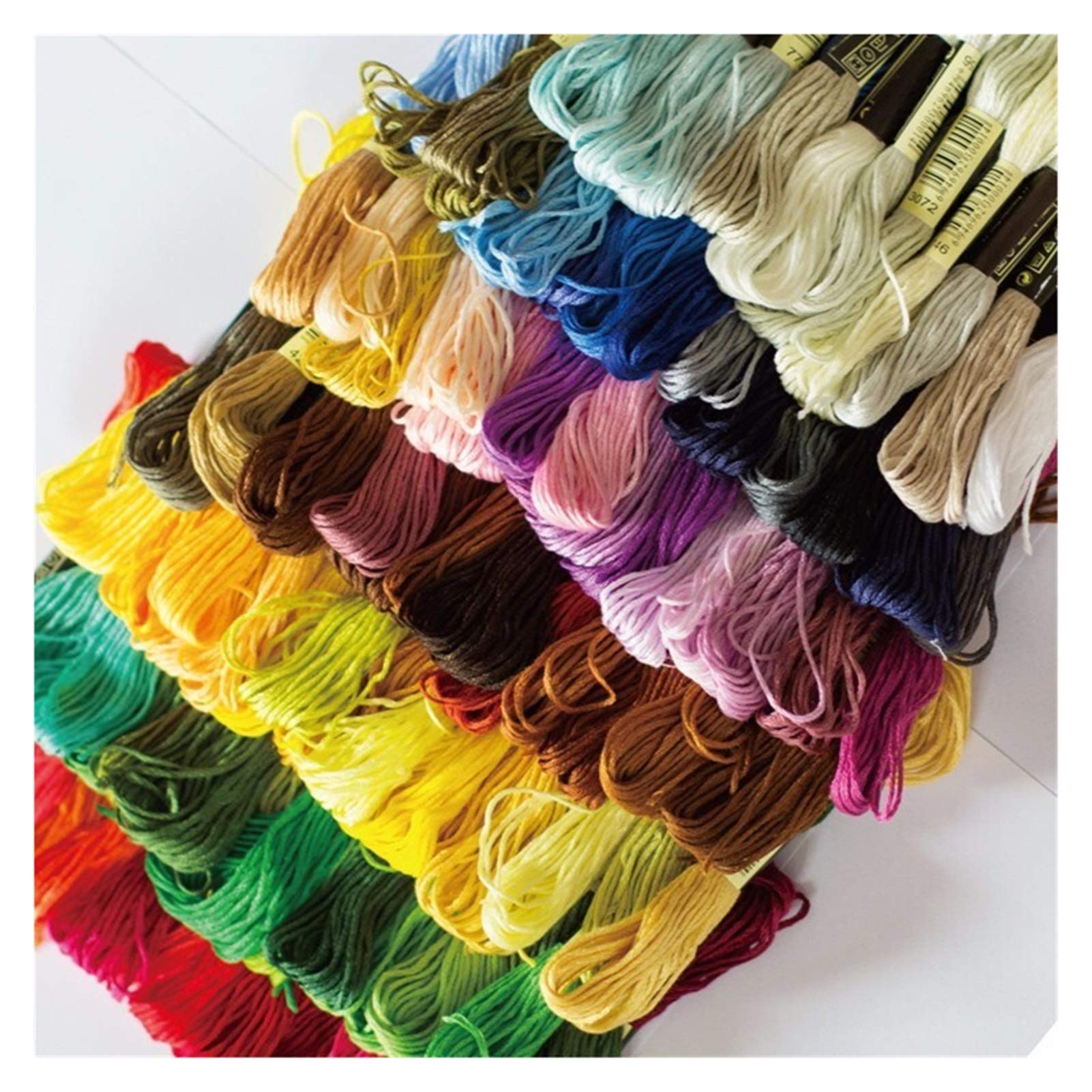 Kit Fili Per Punto Croce 50 Colori - Matassine Da 8m Per Ricamo, Adulti E Bambini - Foto 3