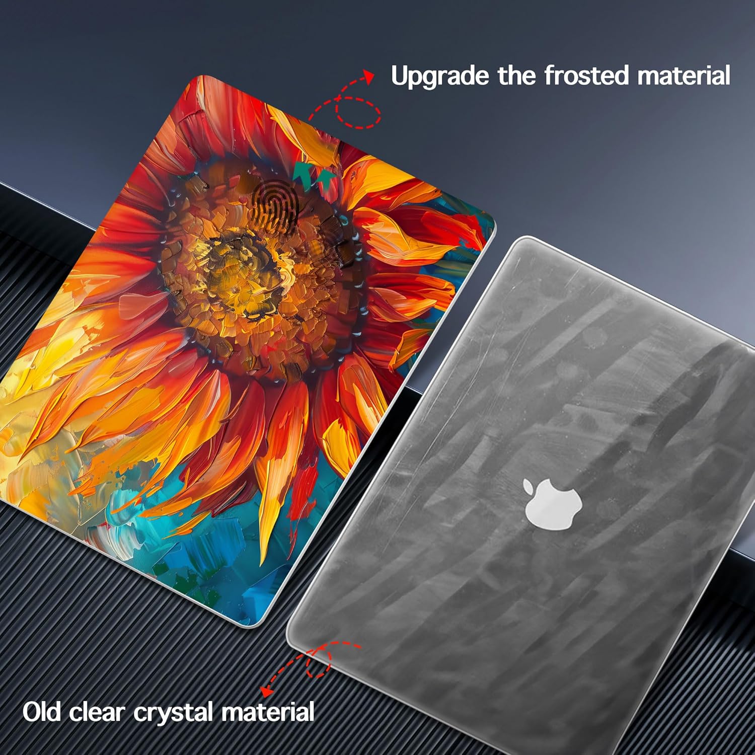 for MacBook Air 15 inch Case 2023 2024 2025 Release A3241 M4 A3114 M3 A2941 M2 with Liquid Retina Display & Touch ID, Hard Shell with Screen Protector & Webcam Cover, Sunflower - Image 5