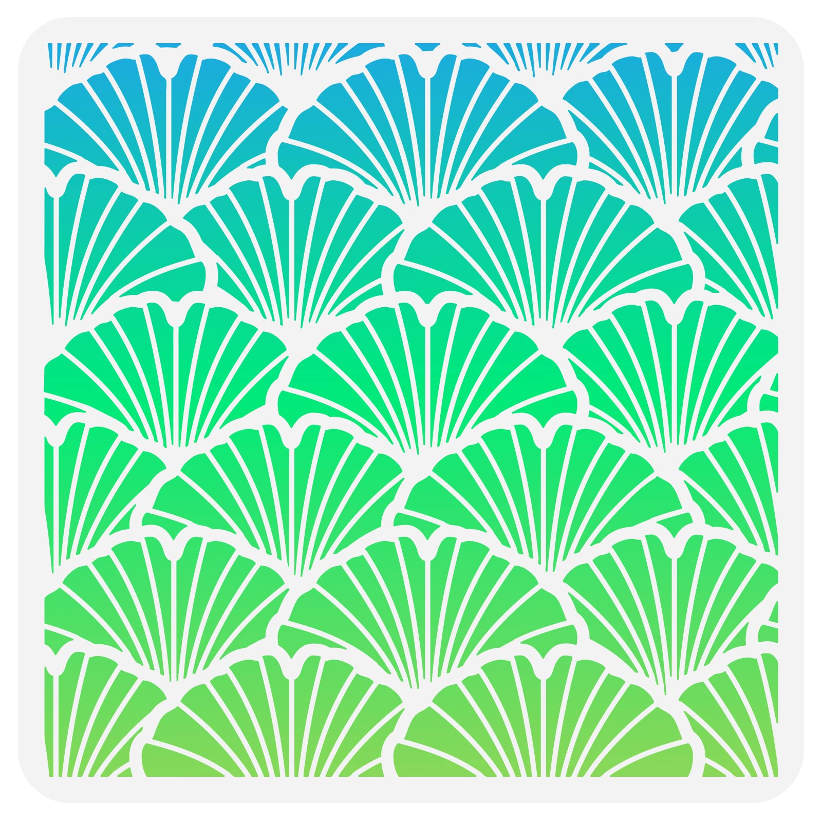 FINGERINSPIRE Pochoir Damassé 29,7 X 21 Cm Pochoir Mural Damassé  Réutilisable Pochoir Floral, image size:1600x1600