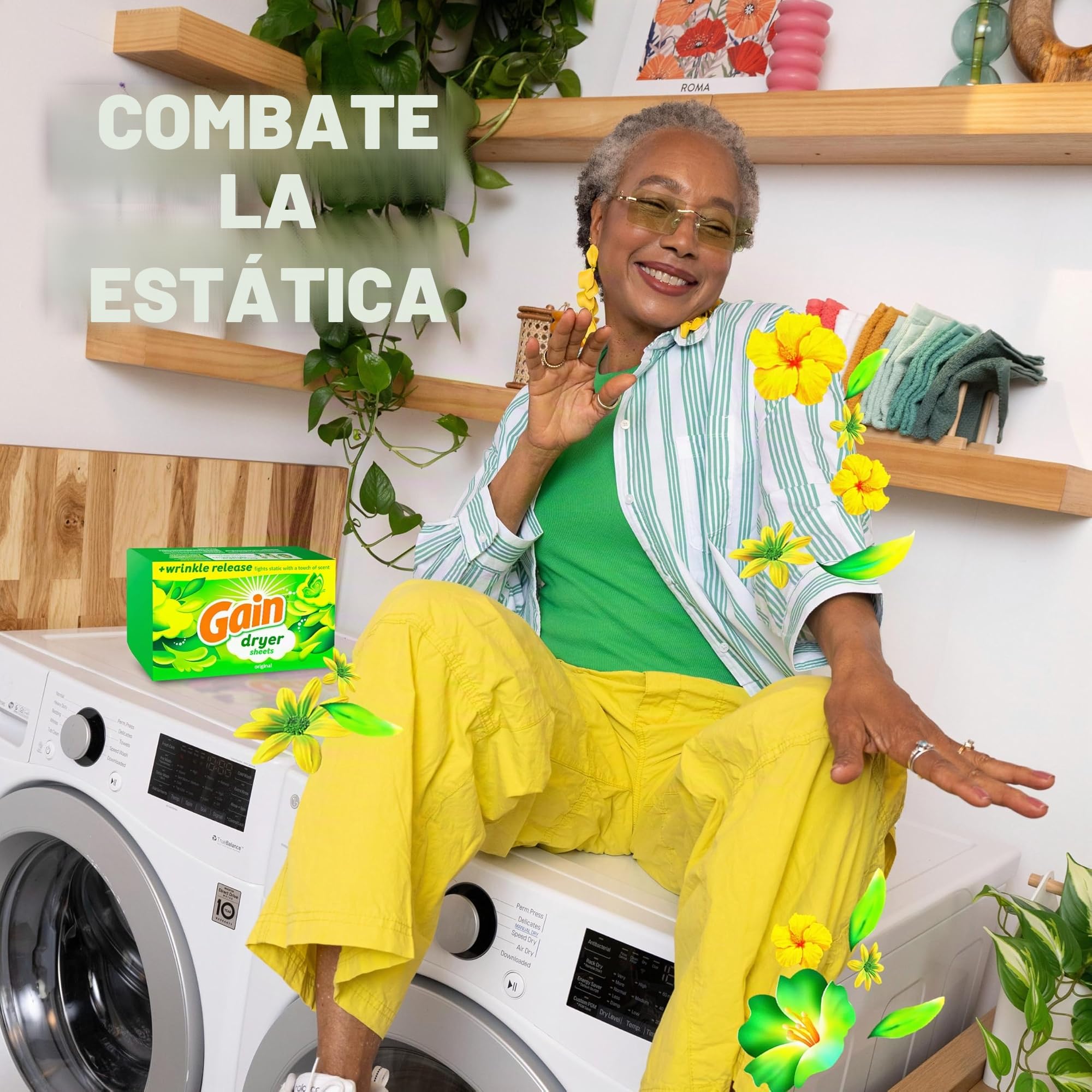 Gain - Original - Toallitas para secadora, 240 unidades (el embalaje puede variar)