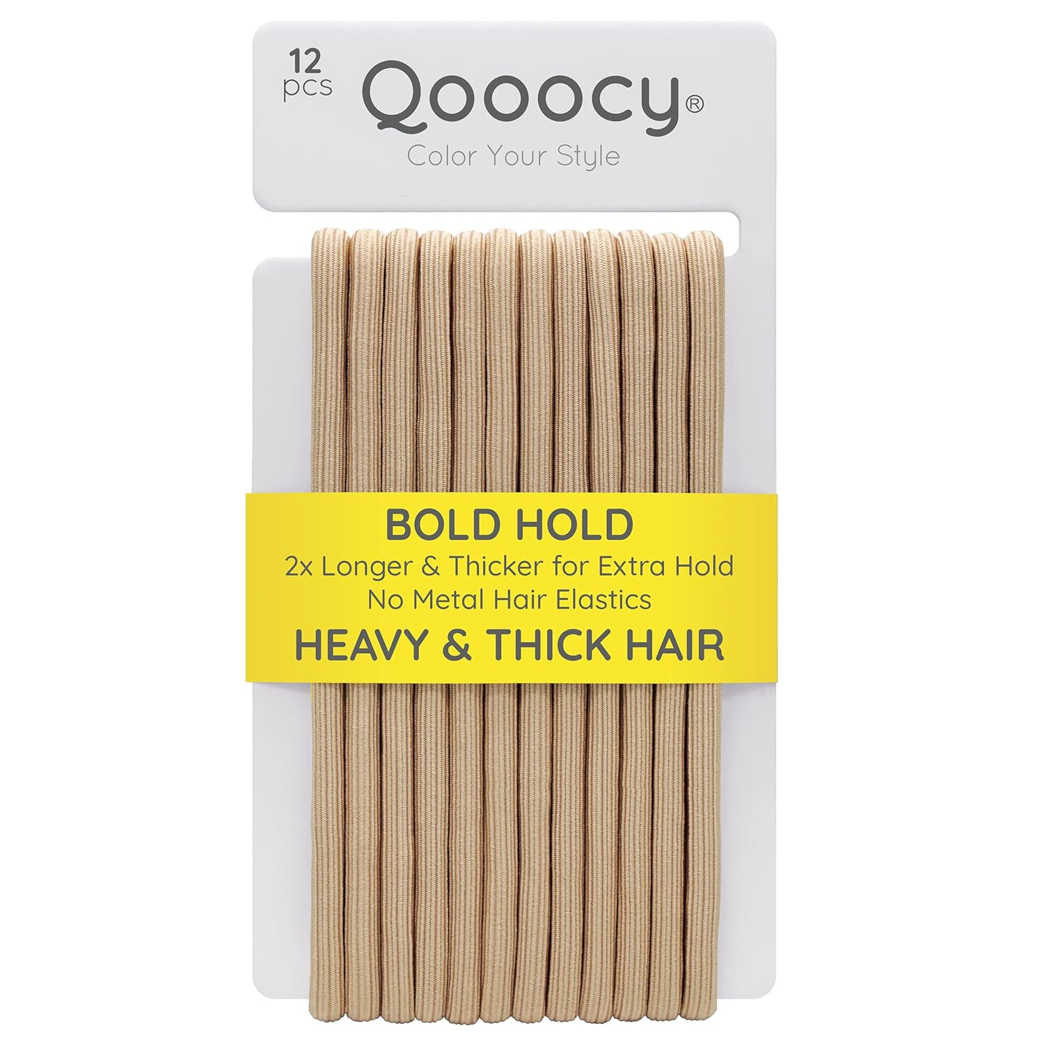 Qooocy Extra Long Hair Tie for Long Thick and Curly Hair