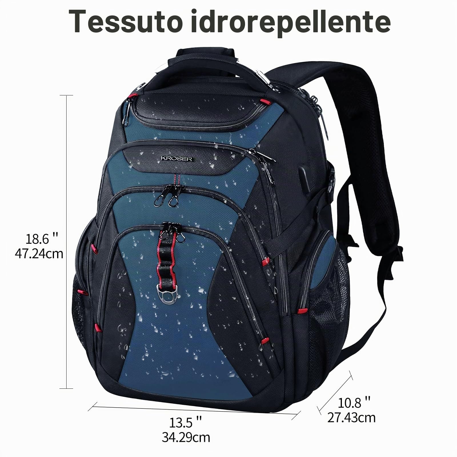 KROSER Zaino da viaggio per laptop