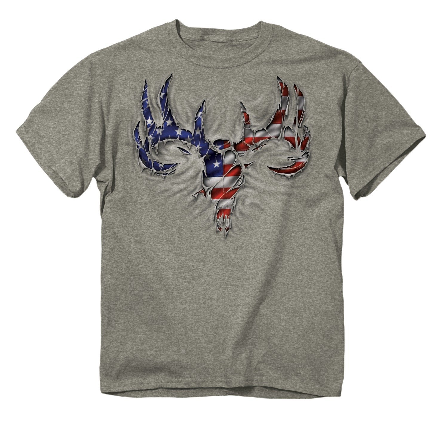 Buck Wear Men's Use Rip Skull T-Shirt