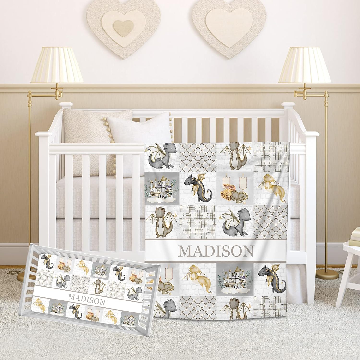 Personalized Baby Crib Bedding Sets for Baby Boys Girls