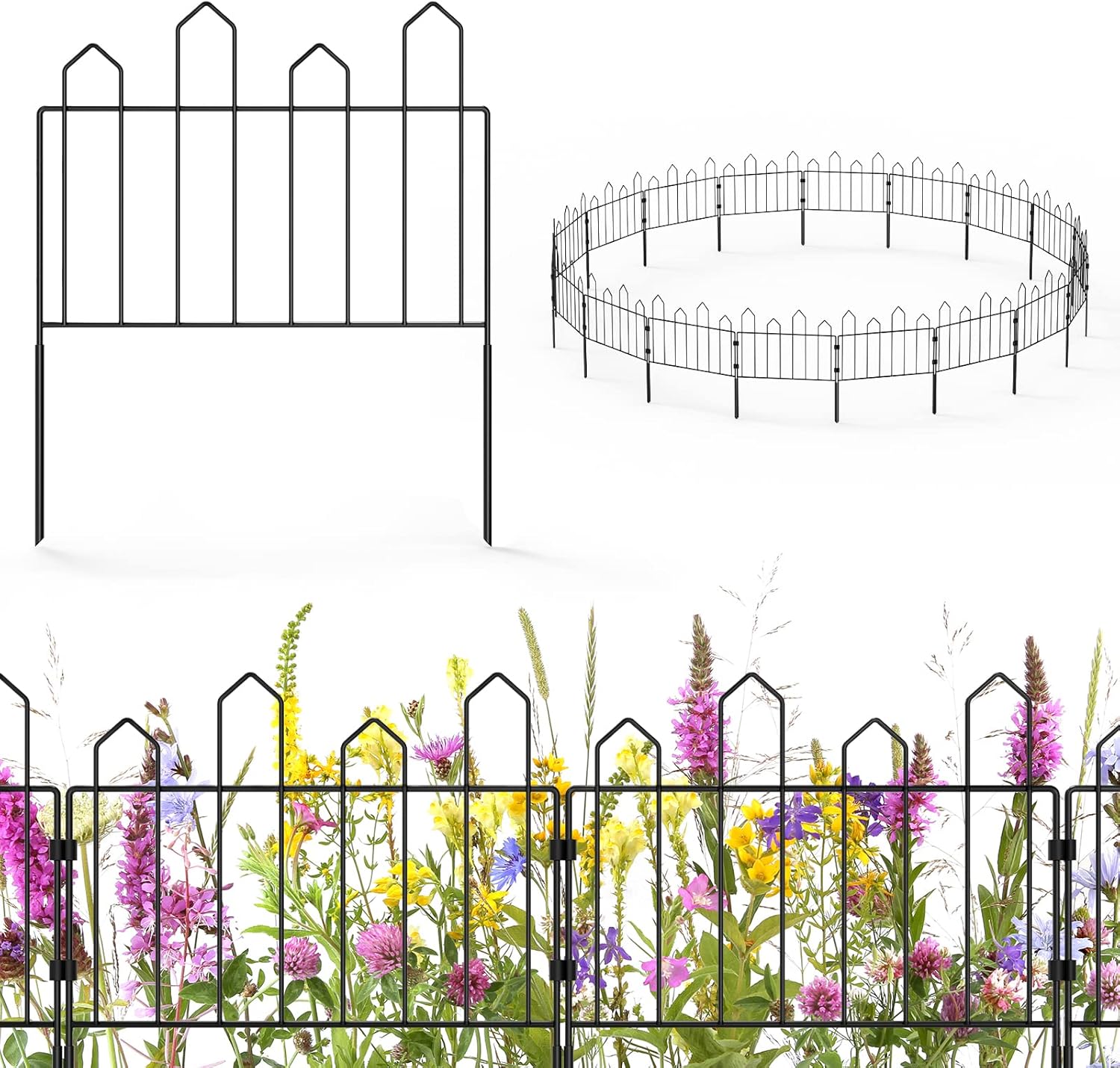 Decorative Garden Fence 18 Panels Garden Fencing Animal