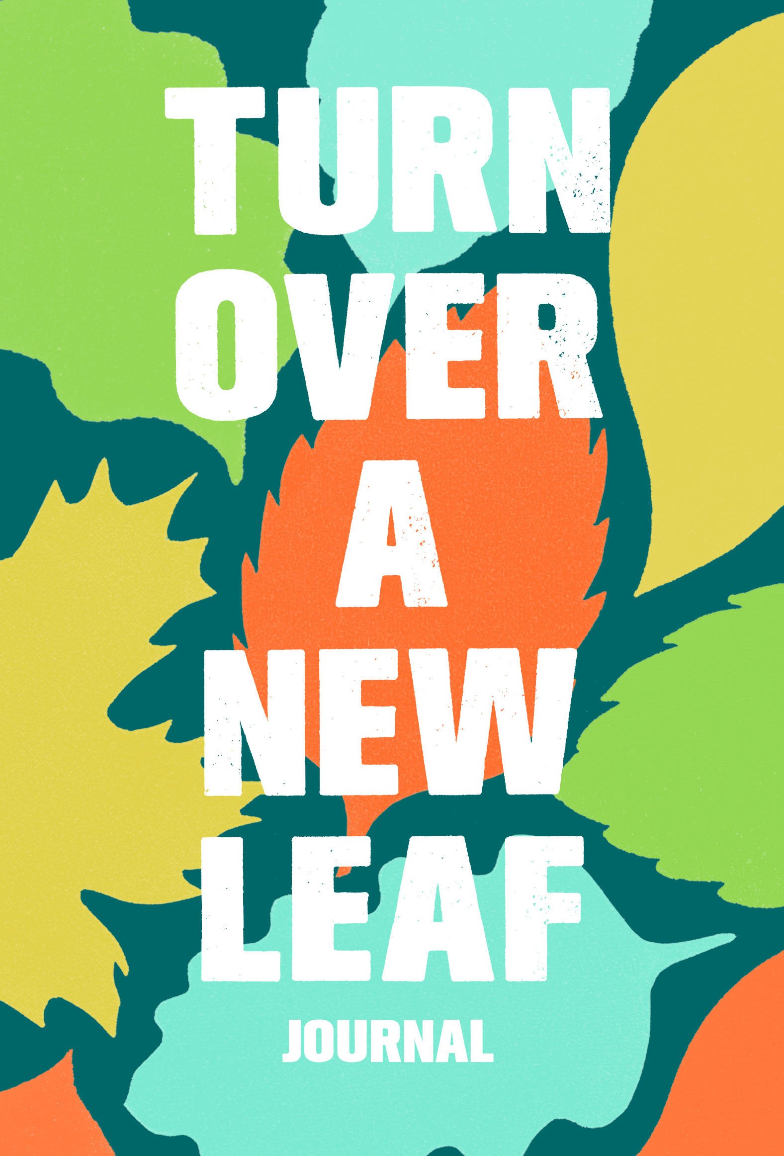 Turn Over a New Leaf Journal (Eco-Friendly Recycled Paper Notebook, Nature Themed Stationery)