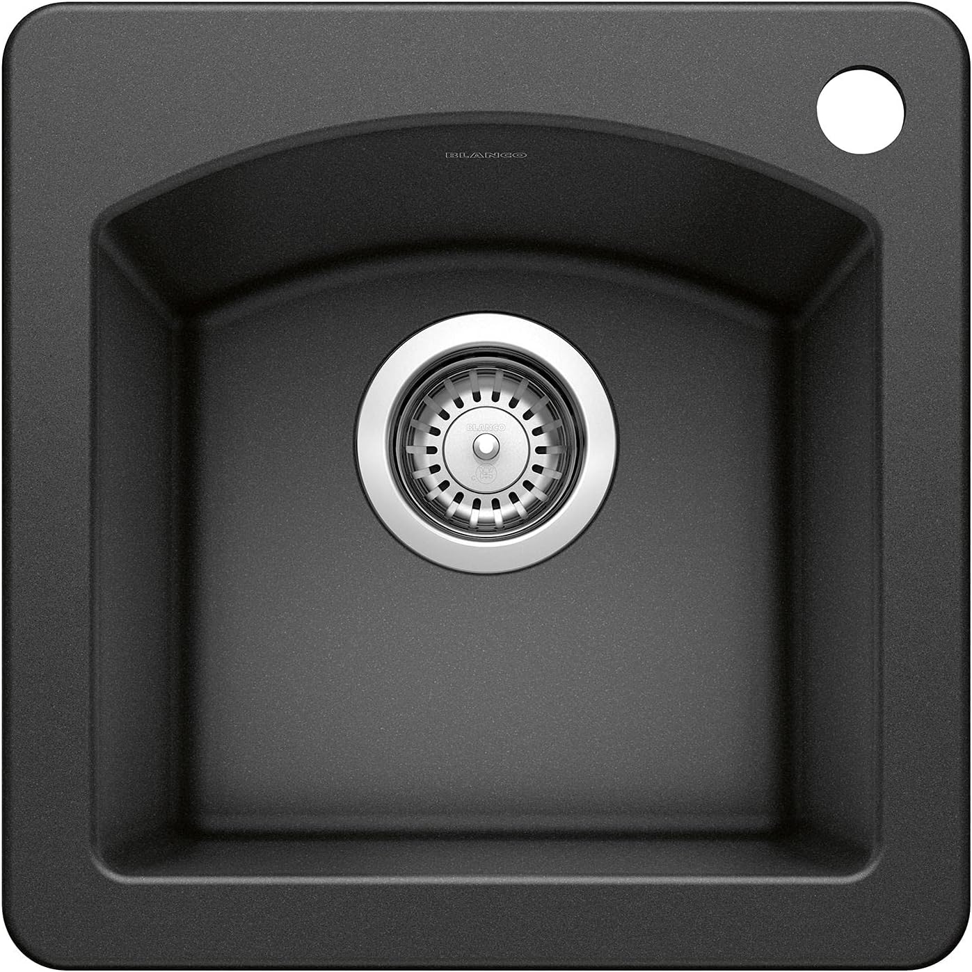 Anthracite 440204 DIAMOND SILGRANIT Drop-In or Undermount Bar Sink, 15" X 15"