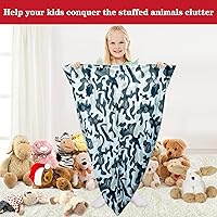 Vista 63 de Jorbest Almacenamiento de puf de animales de peluche, bonita construcción para niños y adultos, fundas de terciopelo de lujo para puf solo sin