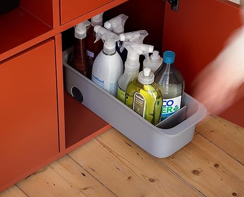 Miniatura 7 de Joseph Joseph CupboardStore Easy-Access Wheeled Storage Caddy, Under Sink Kitchen Cabinet Organizer- Grey