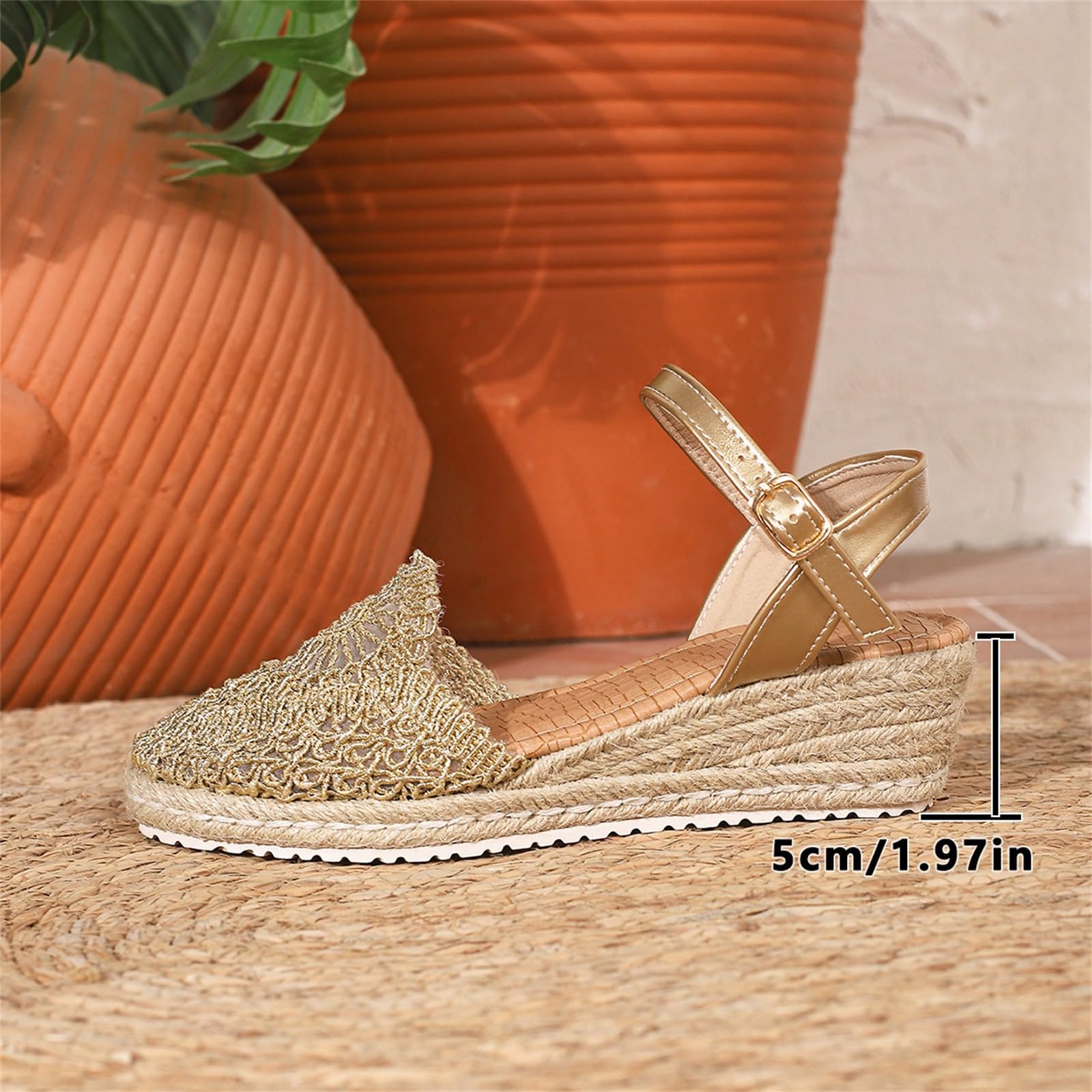 Generico Sandales OrthopéDiques Femme Confortables LéGèRes AntidéRapantes Semelle Souple Respirantes Chaussures Femme éTé éLéGantes Mules Support Coupe Large Ville Usage Quotidien