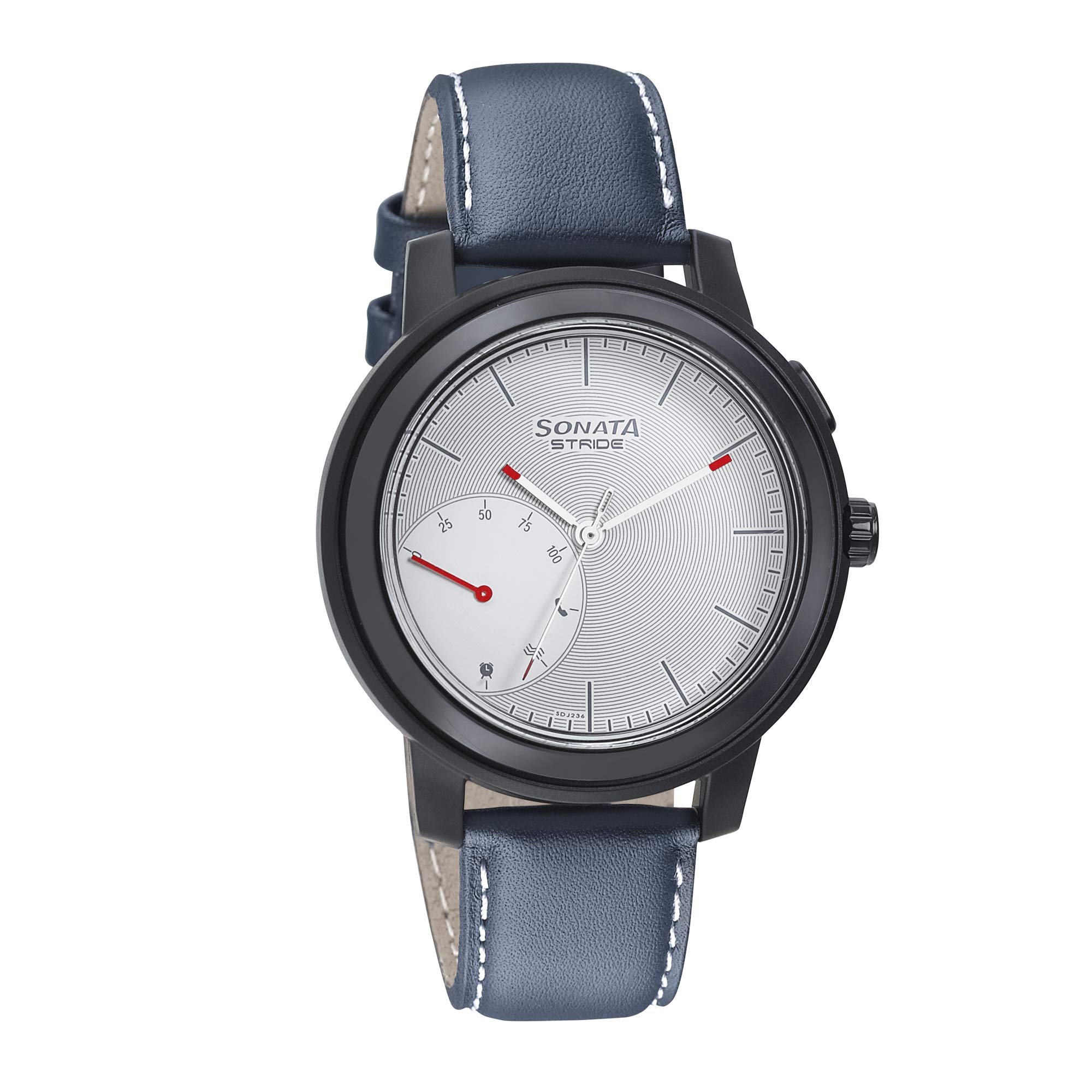 Sonata Stride Pro Analog White Dial Mens Watch 7132pl01 7132pl01