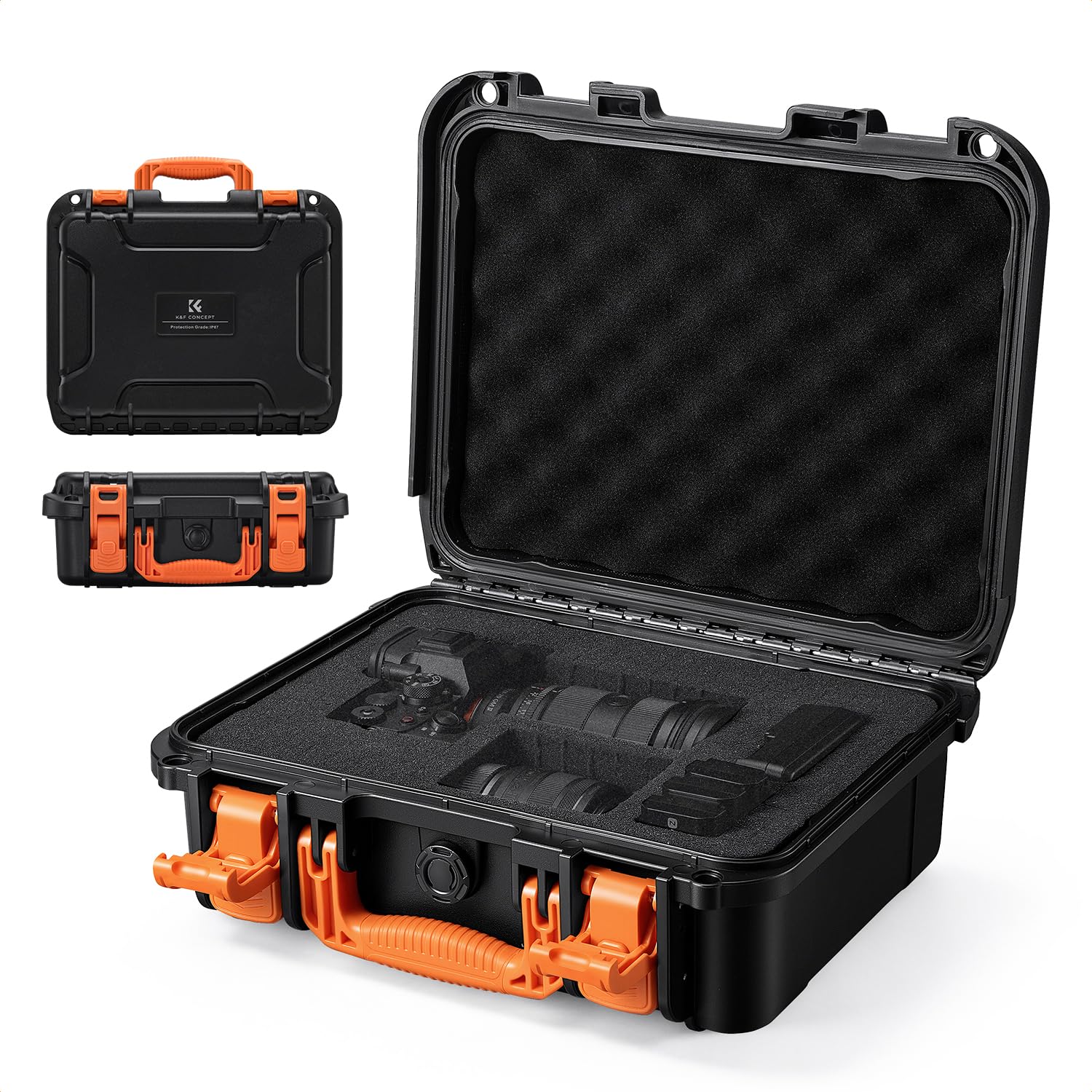 K&F CONCEPT Waterproof Hard Case, IP67 Protective Case with Pre-cut Foam-image-16